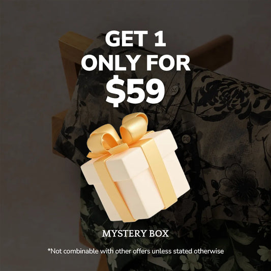 Mystery Box men's short sleeve art shirt, luxury print