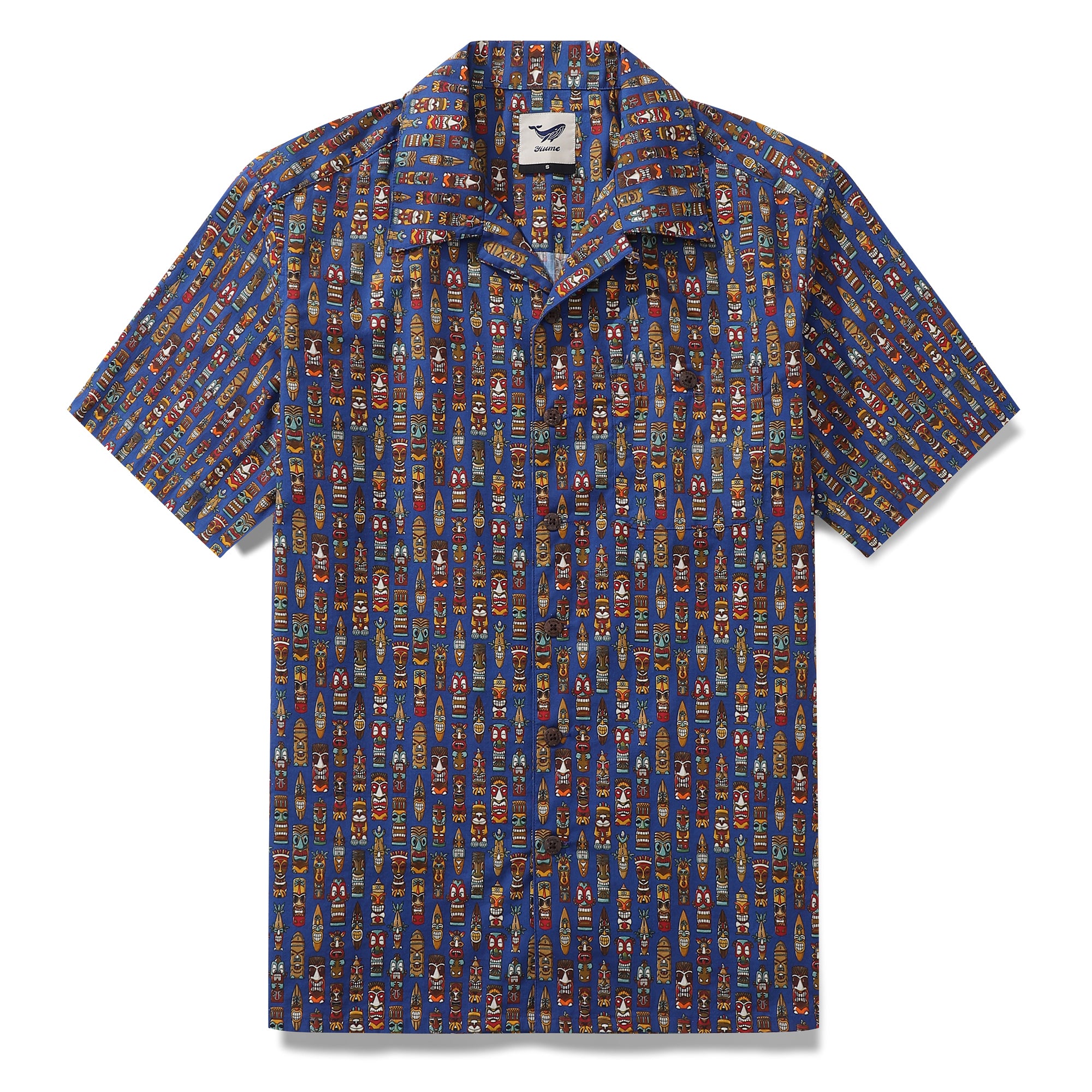 1940s Hawaiian Shirt For Men TIkI Set Shirt Camp Collar 100% Cotton