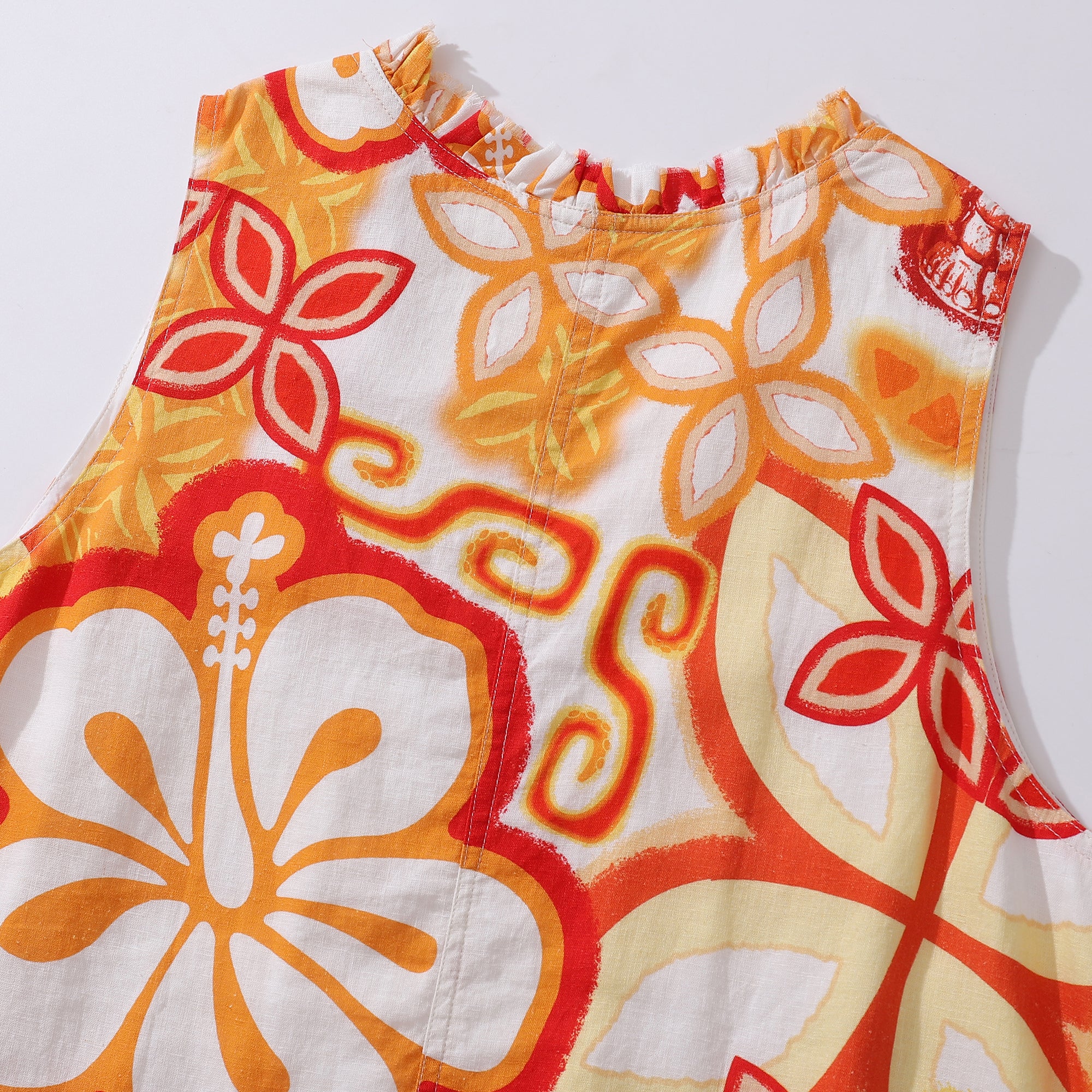 Hawaiian Dress For Women Tikirob Designer V-Neck Dress