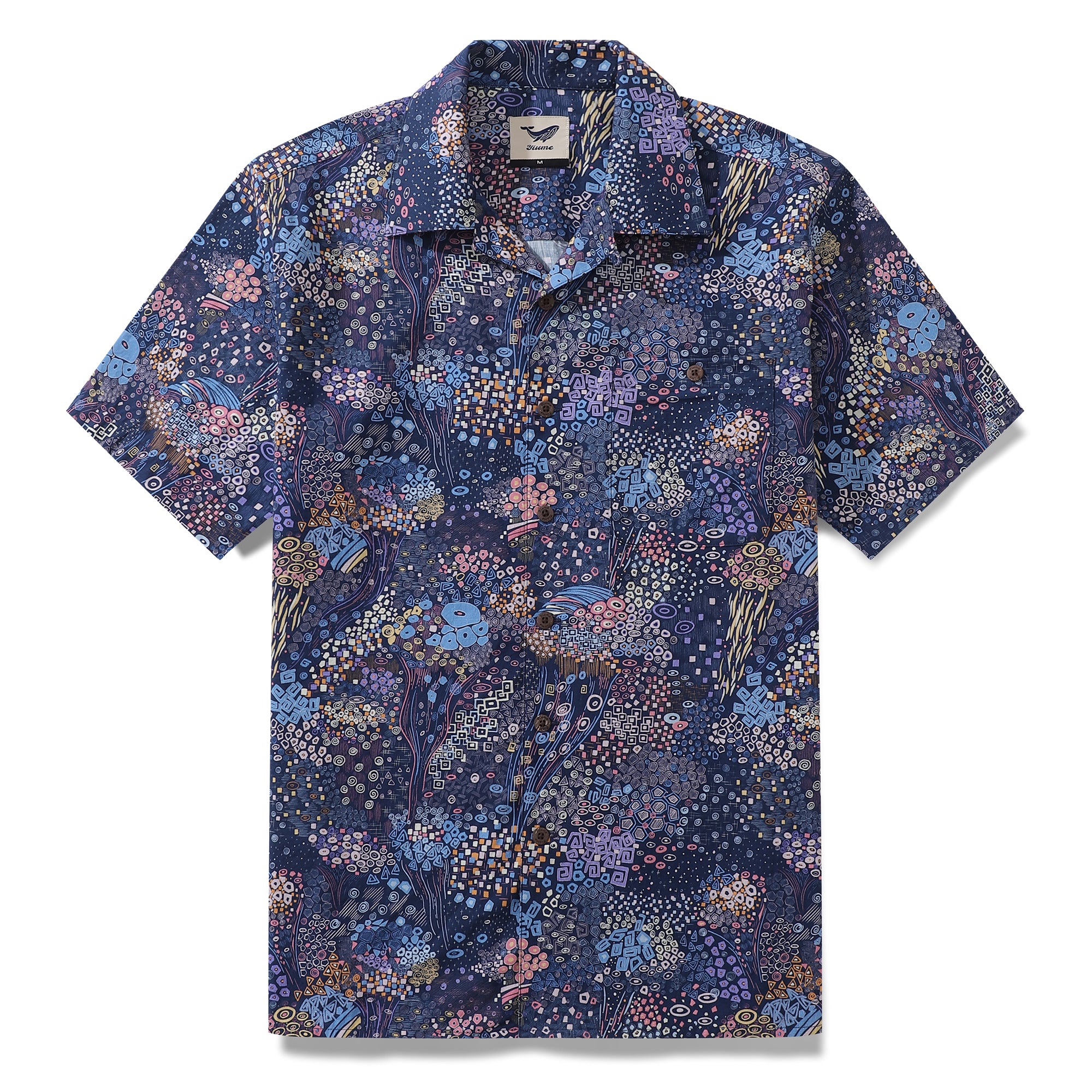 Hawaiian Shirt For Luminous Wonders Shirt Camp Collar 100% Cotton