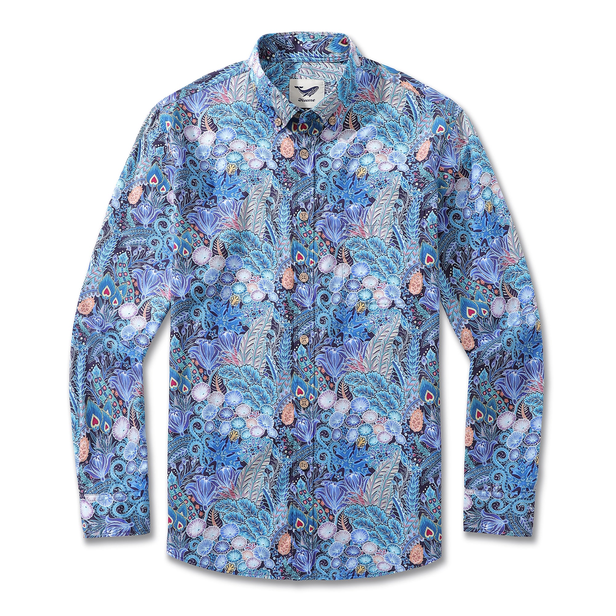 Men's Hawaiian Shirt Floral Pattern Series 2 Print Cotton Button-down – Yiume Men's Hawaiian Shirt Floral Pattern Series 2 Print Cotton Button-down – Yiume