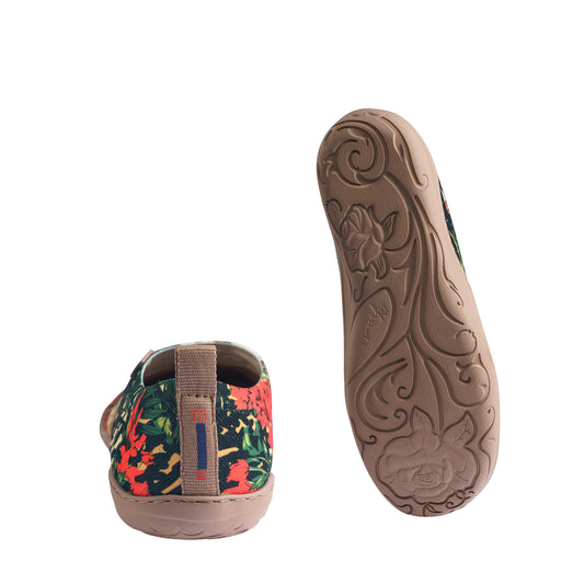 Tropical Harmony Women's Slip-On Shoes Painted Canvas Sneakers