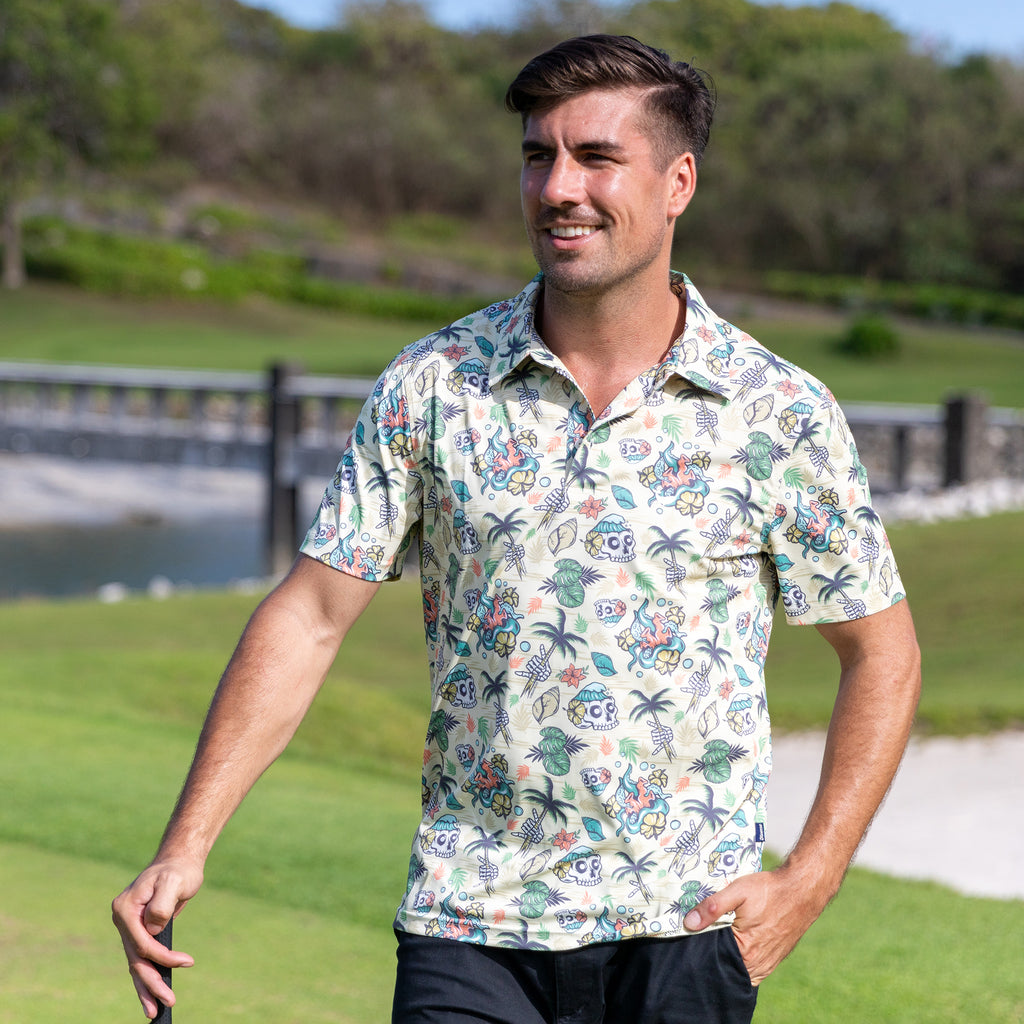 Tropical Hawaiian Skull Men's Joggers