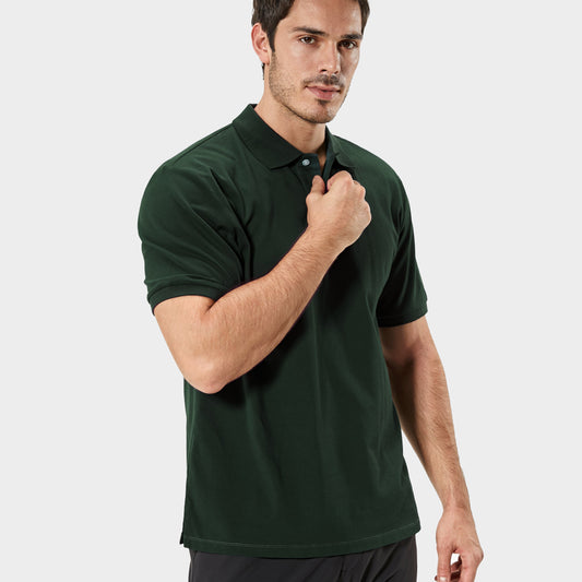 Basicsbeyond™ Men's Hawaiian Sweat Proof Pique Polo - OLIVE