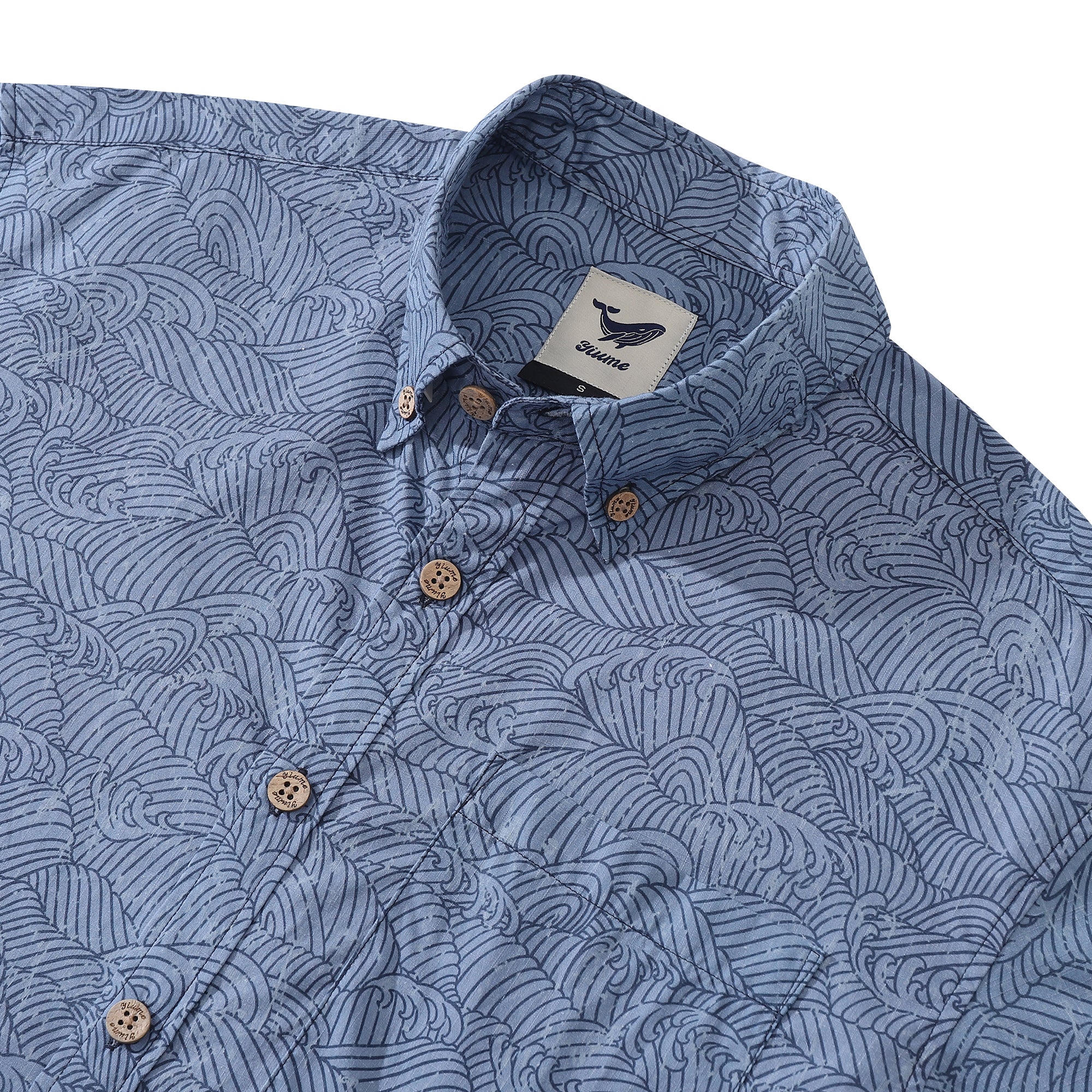 Men's Hawaiian Shirt Soaring Ambition Print Cotton Button-down Short Sleeve Aloha Shirt