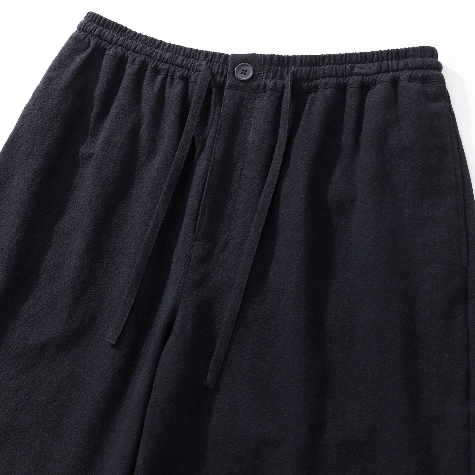 Mens Linen Shorts Mid-Rise Straight Bermuda 8-10 Inch Shorts - BLACK Version 3.0