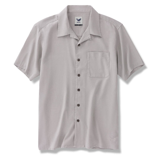 Midsummer Gentle Sea Breeze men's Hawaiian shirt, light khaki, camp collar