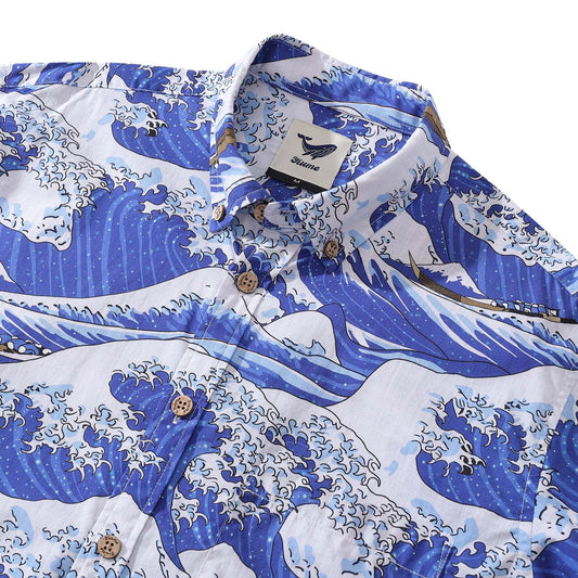 Japanese Ukiyo-e print Hawaiian shirt for men