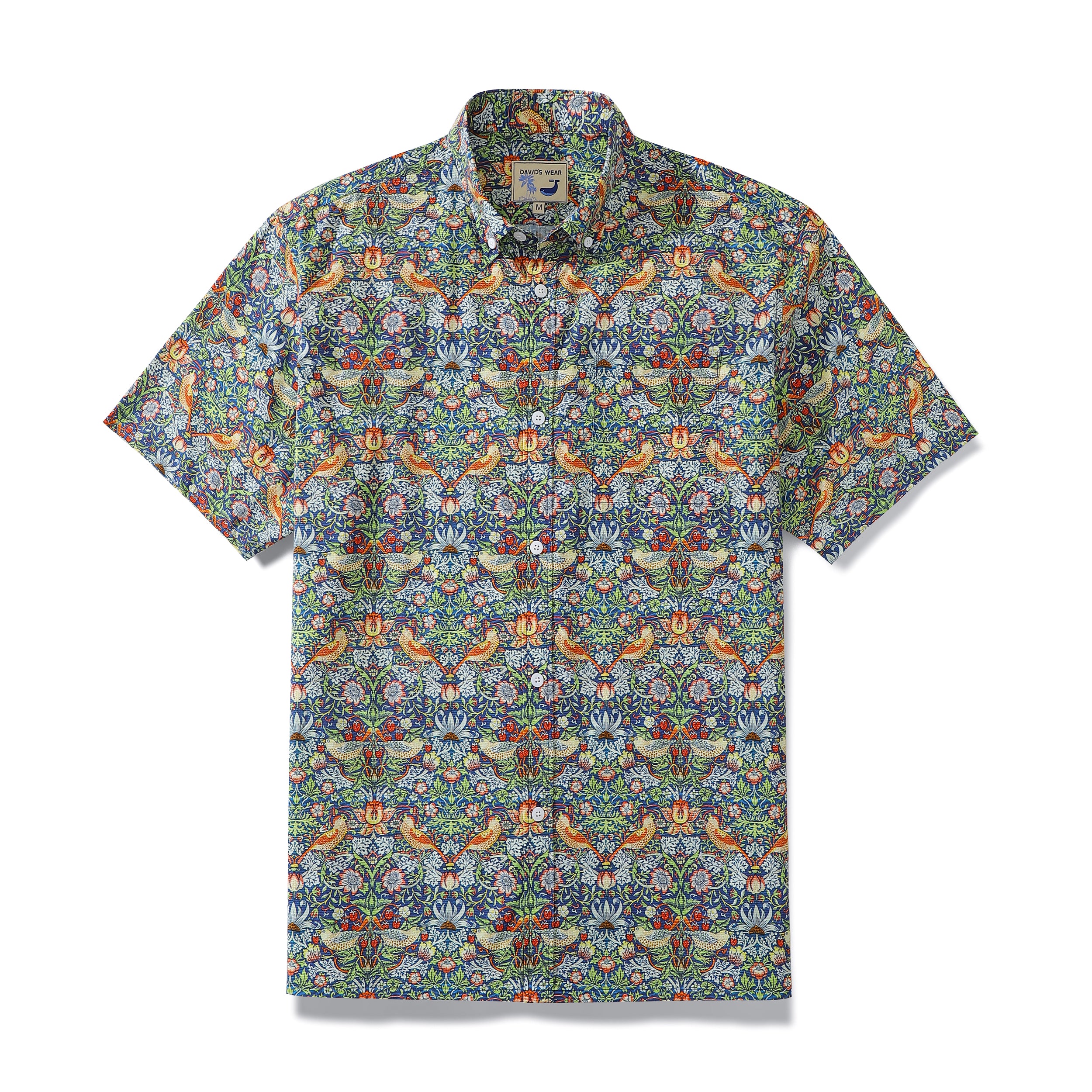 Hawaiian Shirts For Men Strawberry Thief Designer Morris Shirt