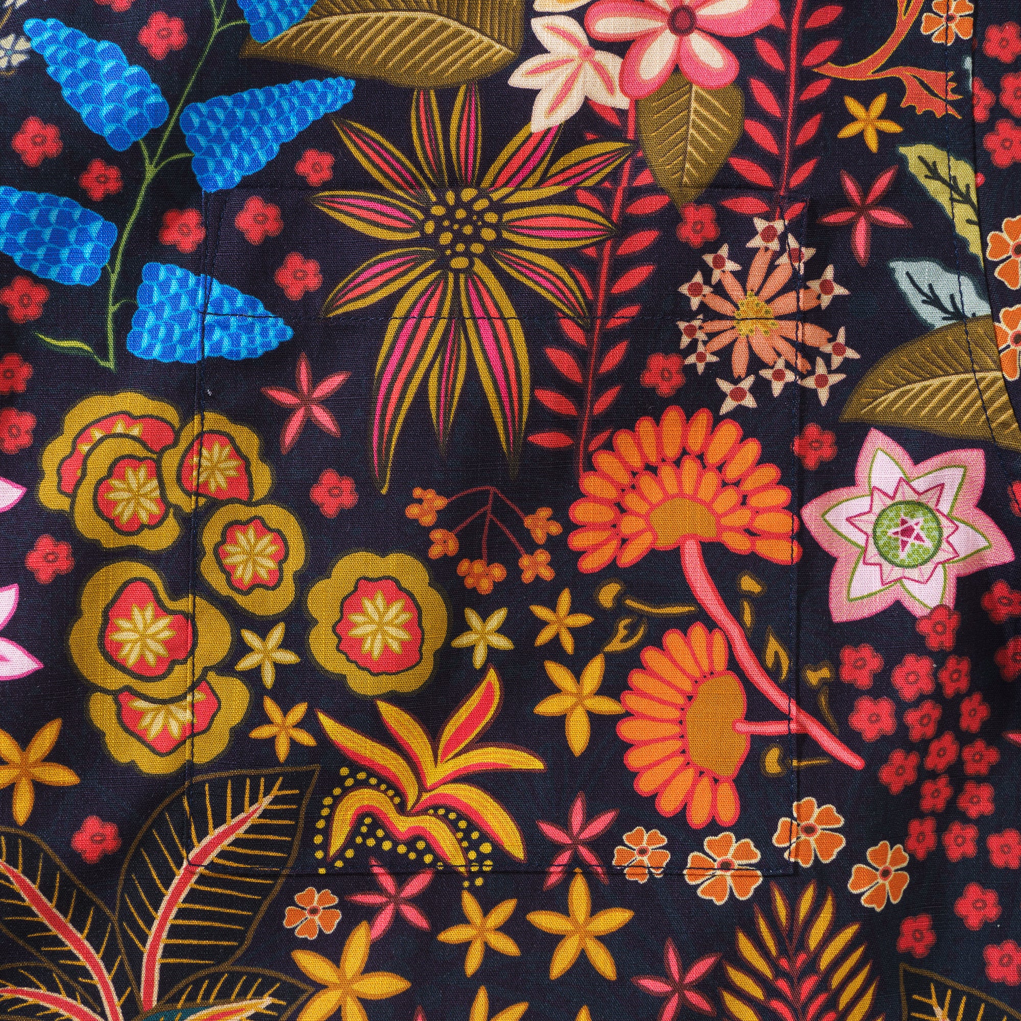 1950er Jahre Blumen Hawaiian Shirt 100% Baumwolle Herren Kurzarm Button-Down Aloha Shirt