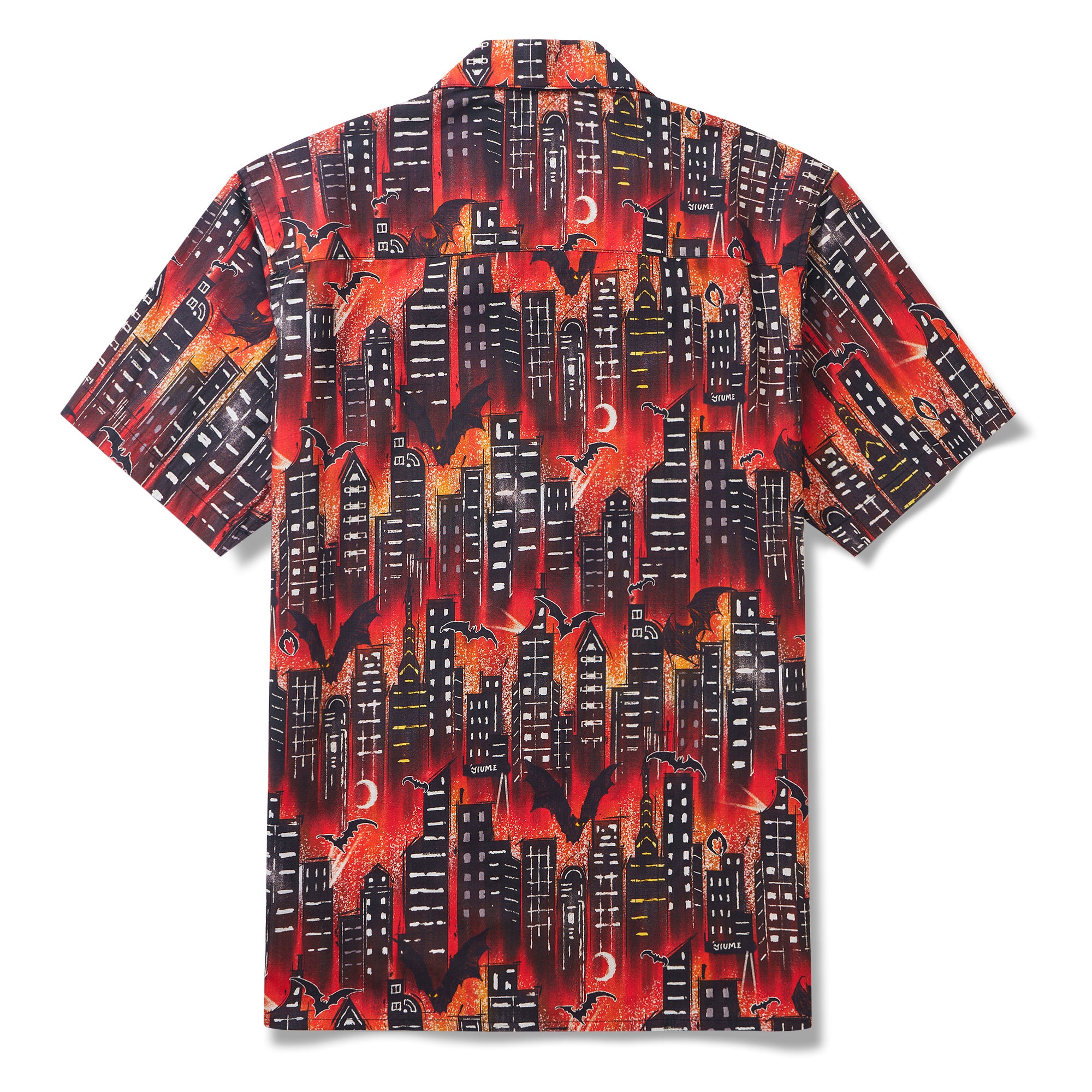 Garde de la Nuit Chemise à Col Camp Courte en Coton 100% pour Homme Aloha Hawaïenne