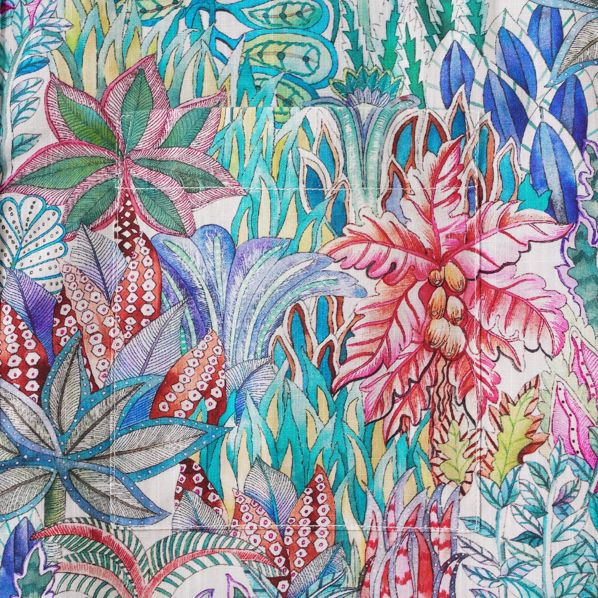 Men's Hawaiian Shirt Short Sleeve Button-down 100% Cotton Blue Aloha Floral Island Adventure