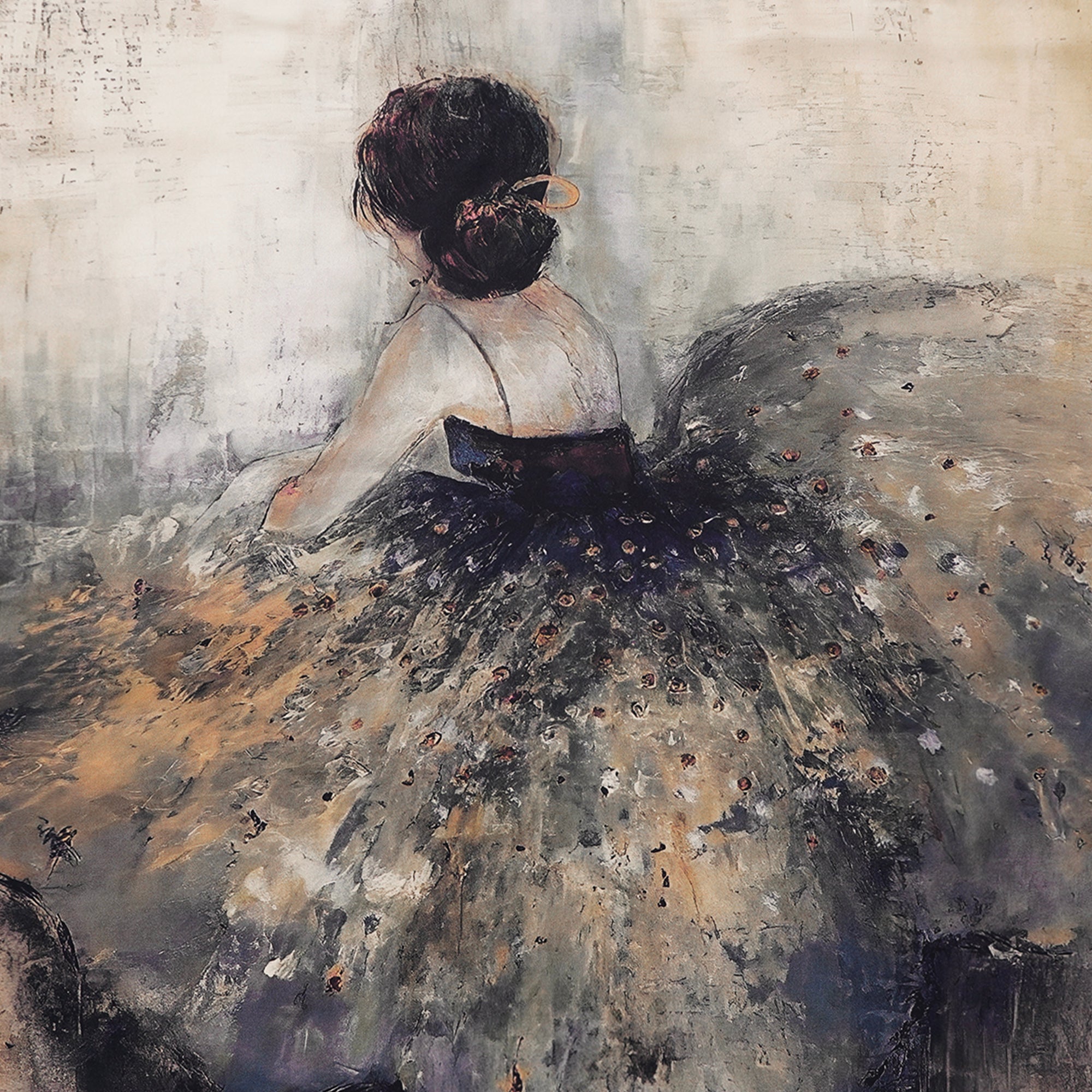 Floral Square Scarf 100% Mulberry Silk Timeless Dance Elegance Timeless Dance Elegance 100% Silk 53*53cm