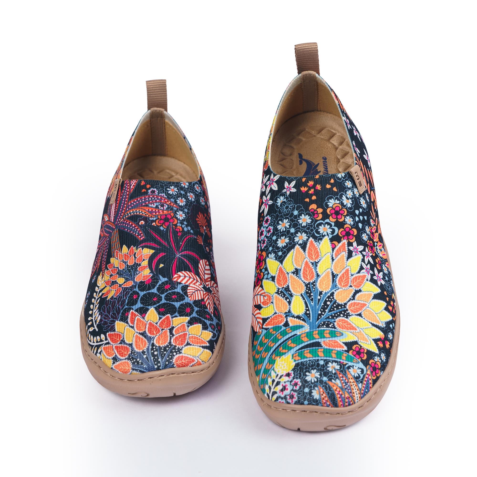Quirky Plants Women's Slip-On Shoes Painted Canvas Sneakers Hawaiian-inspired Aloha Shirts For Men - Premium Collection