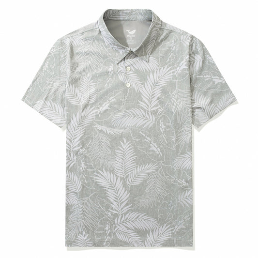 Polo Hawaiian Polo à manches courtes courtes 83% Polyester 17% Spandex jaune Aloha Aloha Escape