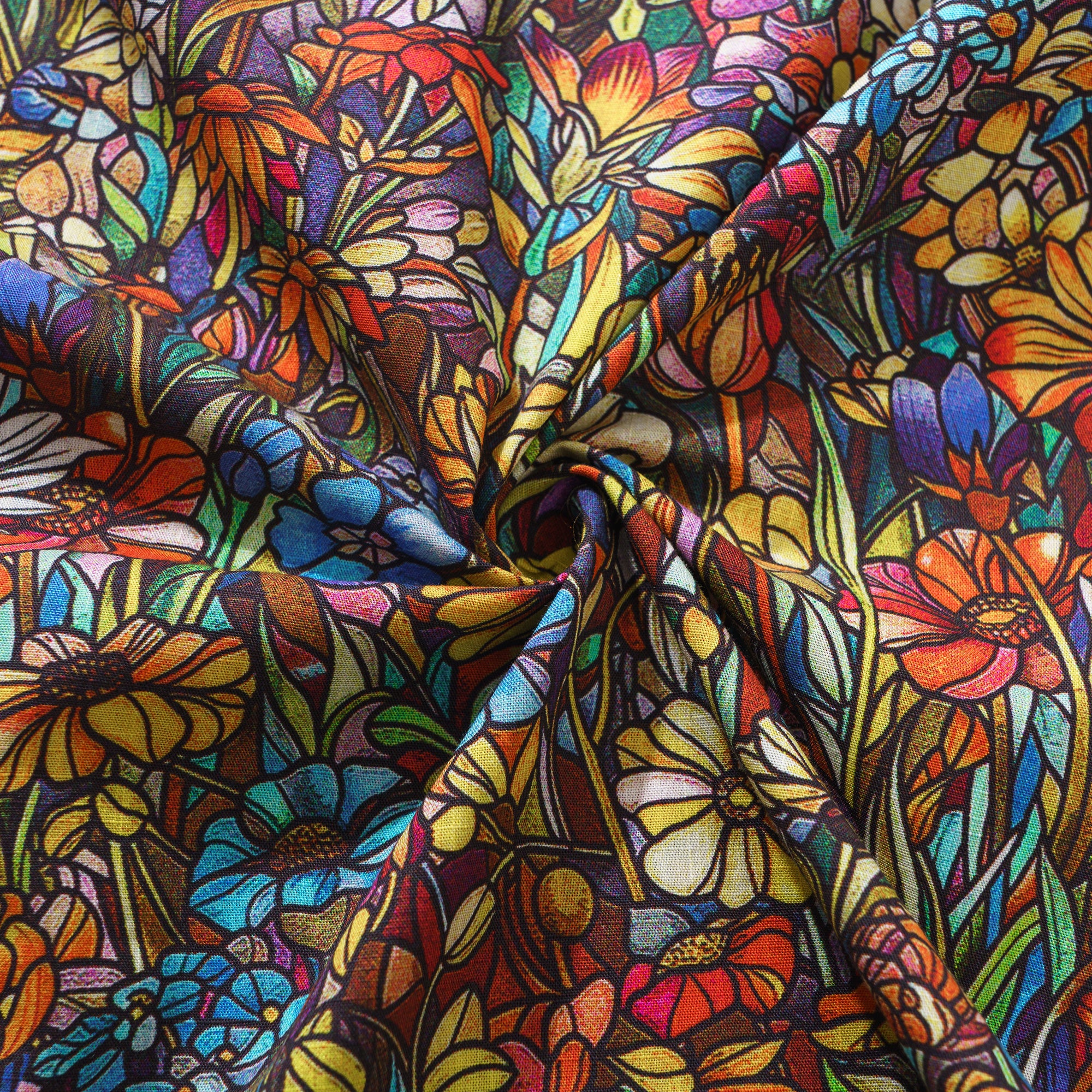 1930s Hawaiian Shirt 100% Cotton Men's Short Sleeve Camp Collar Aloha Shirt Mirror Of Wildflowers