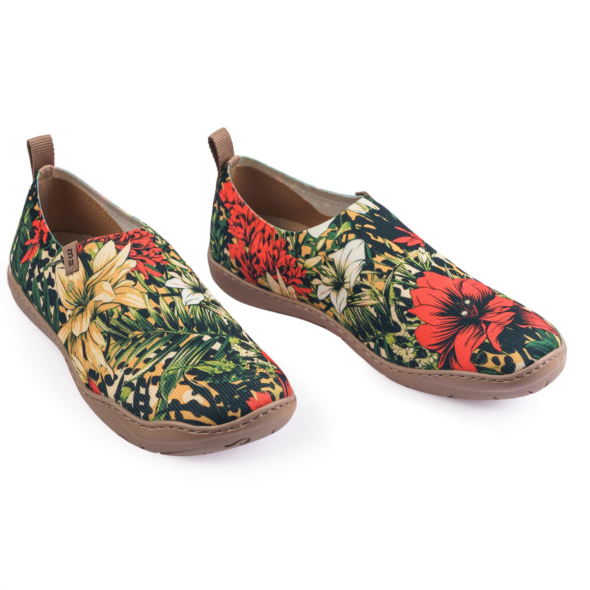 Tropische Harmonie Frauen-Slip-On-Schuhe gestrichene Leinwand-Sneaker