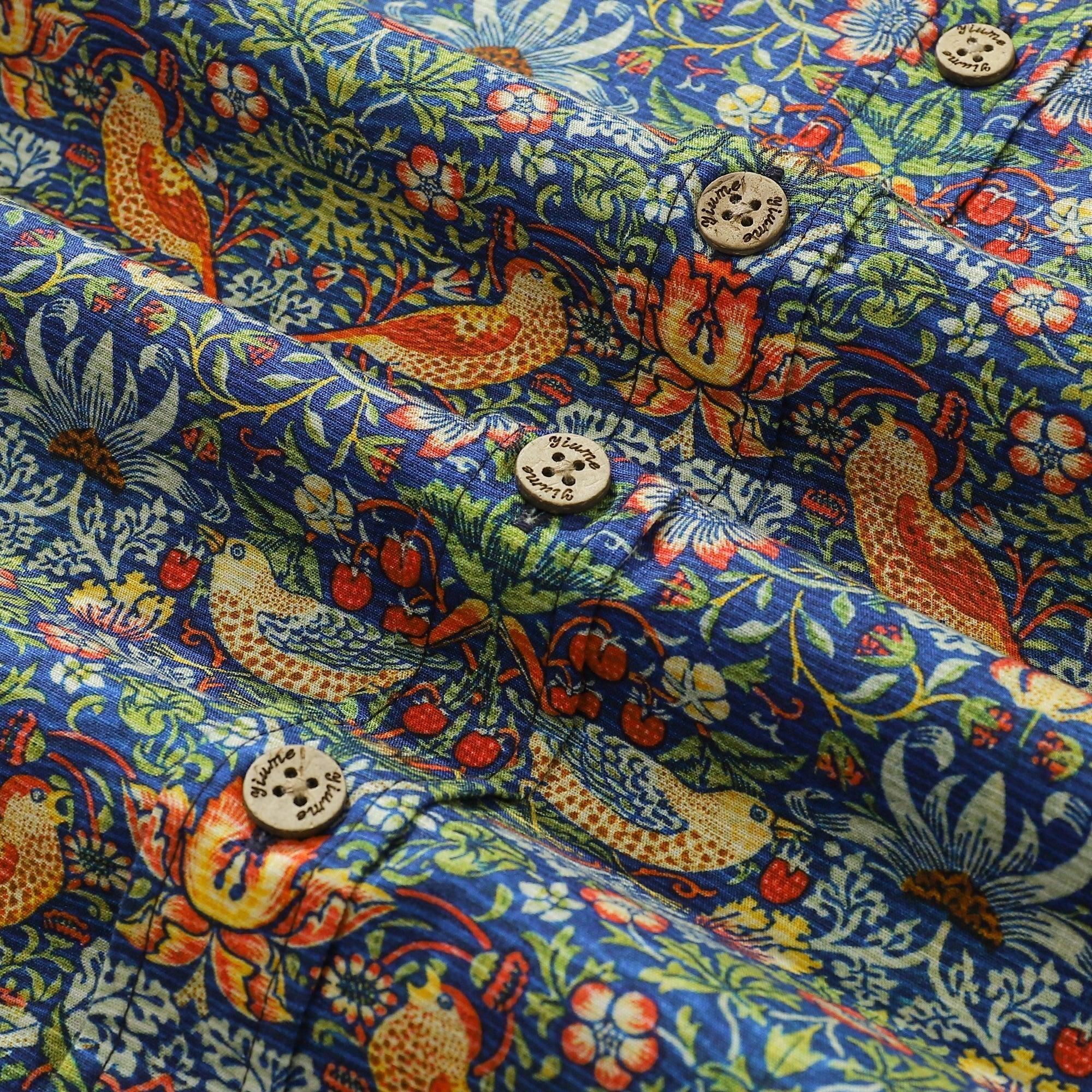 Hawaiian Hemden für Herren Strawberry Thief Designer Morris Hemd