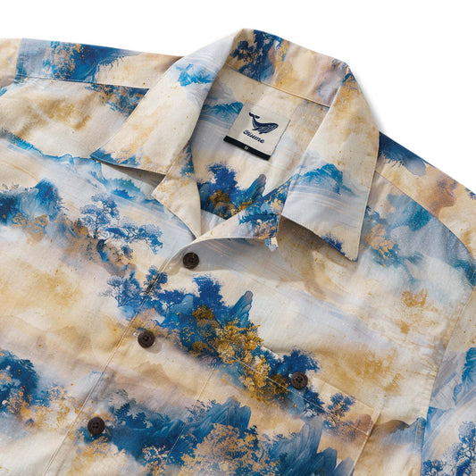 Hidden Forest Retreat Aloha Shirt for Men