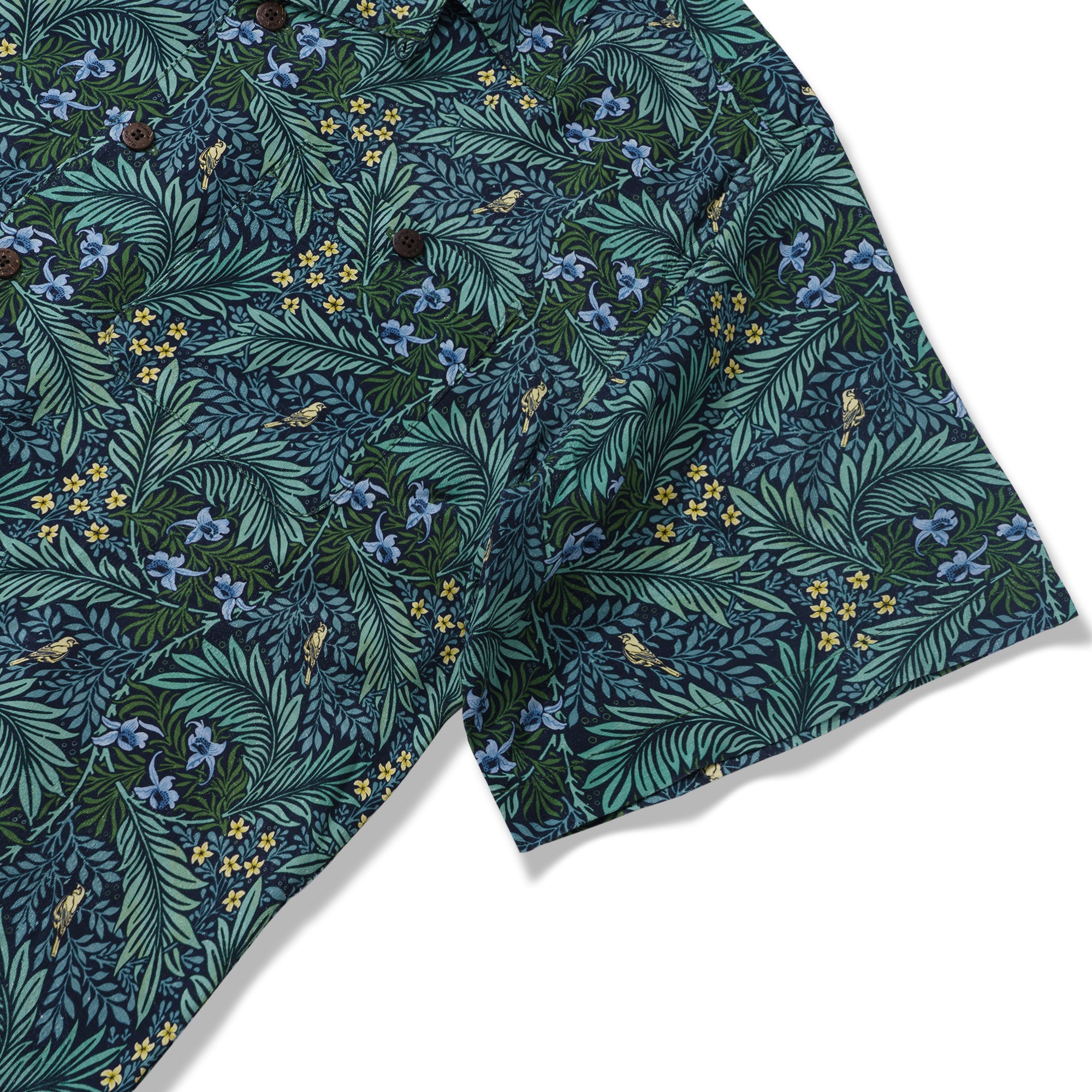 Hawaiian Shirt für Männer Foreat Mist Shirt Camp Collar - Seide