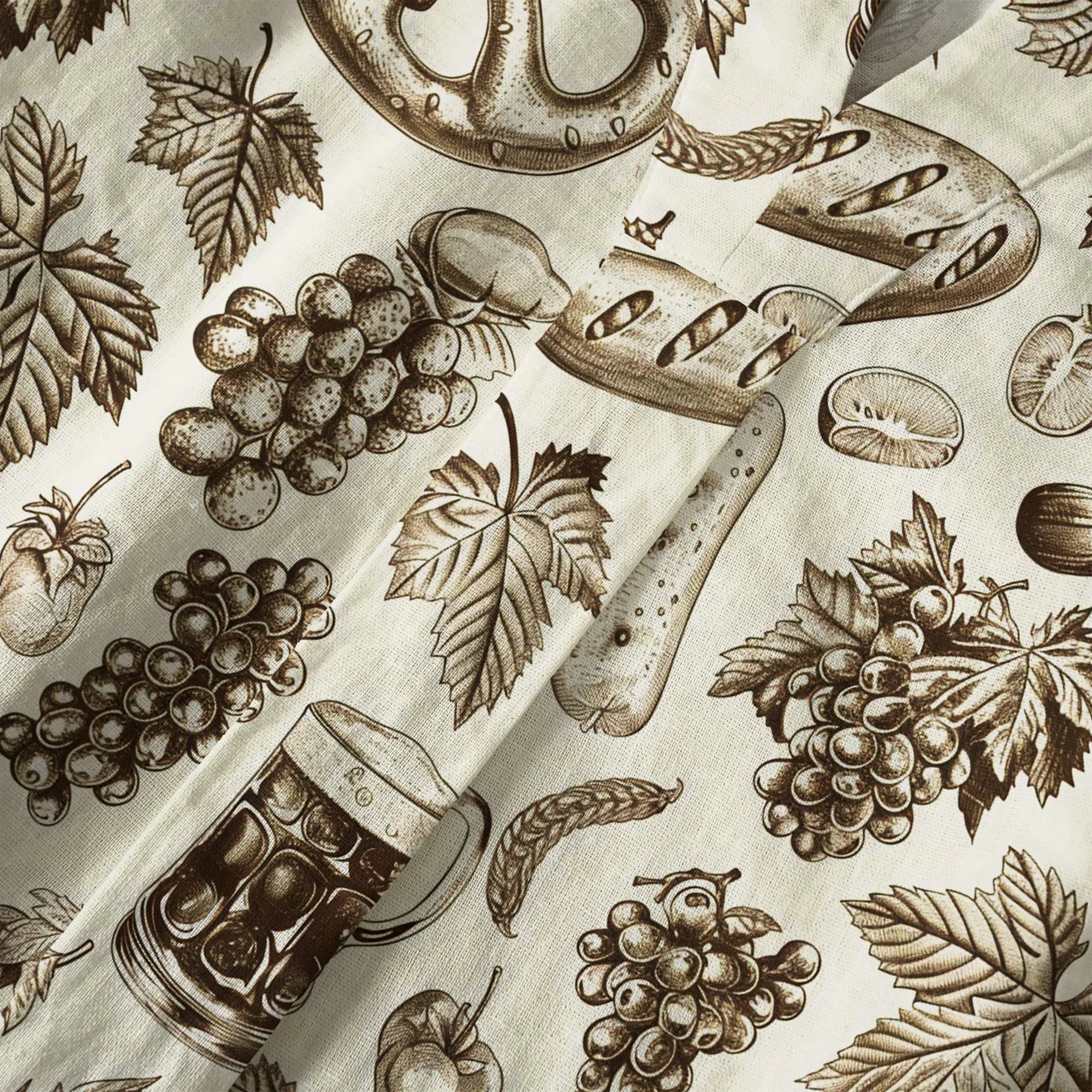 Women's blouse with beer stein and pretzel sketch