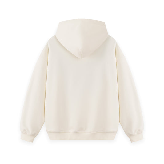 Solid Color Hoodie For Men Classic Basic Hoodie - MILK TEA WHITE