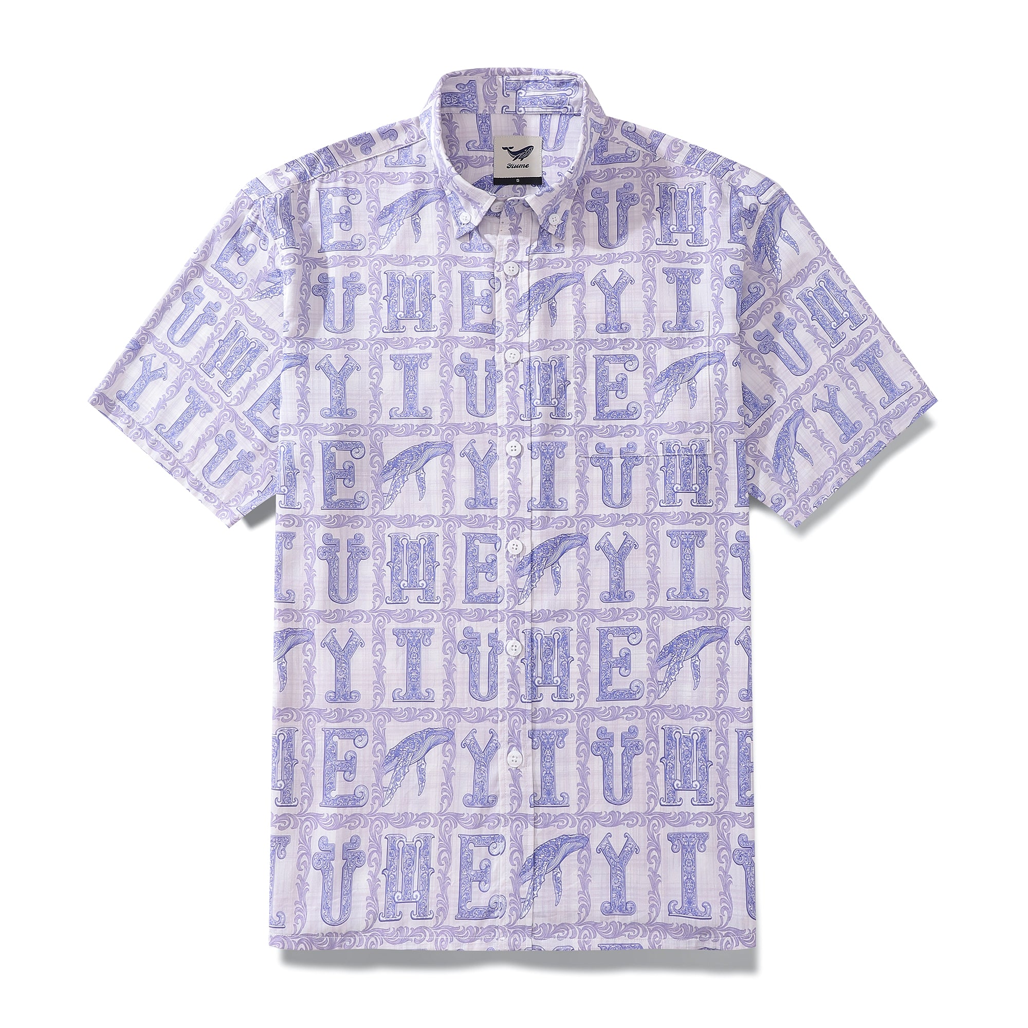 Men's 1970s Vintage Hawaiian Shirt Yiume Print Button-down Short Sleeve Aloha Shirt Tencel™