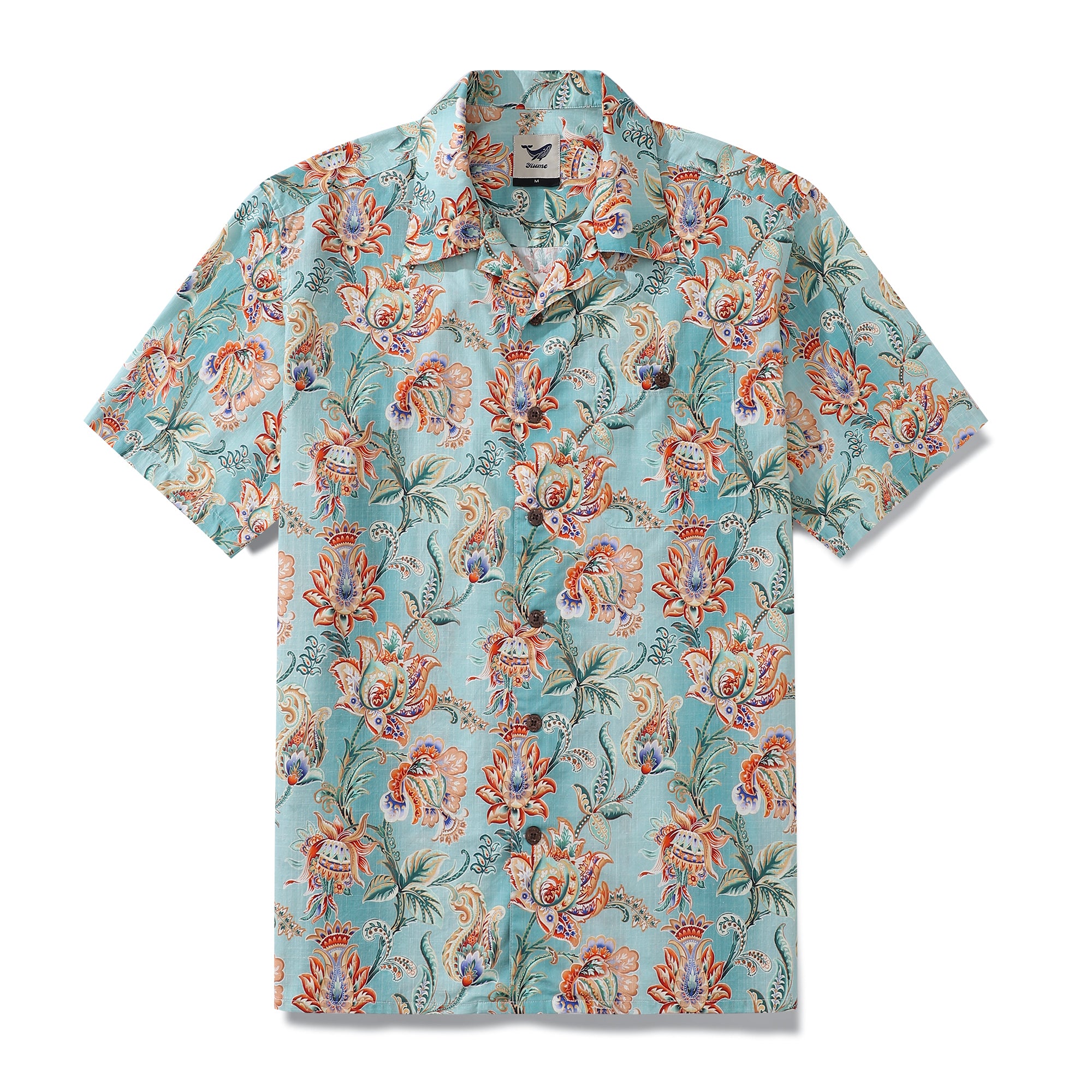 Hawaiian Shirt For Men Tree of Life By Brooklyn Bees Design Studio Shirt Camp Collar 100% Cotton