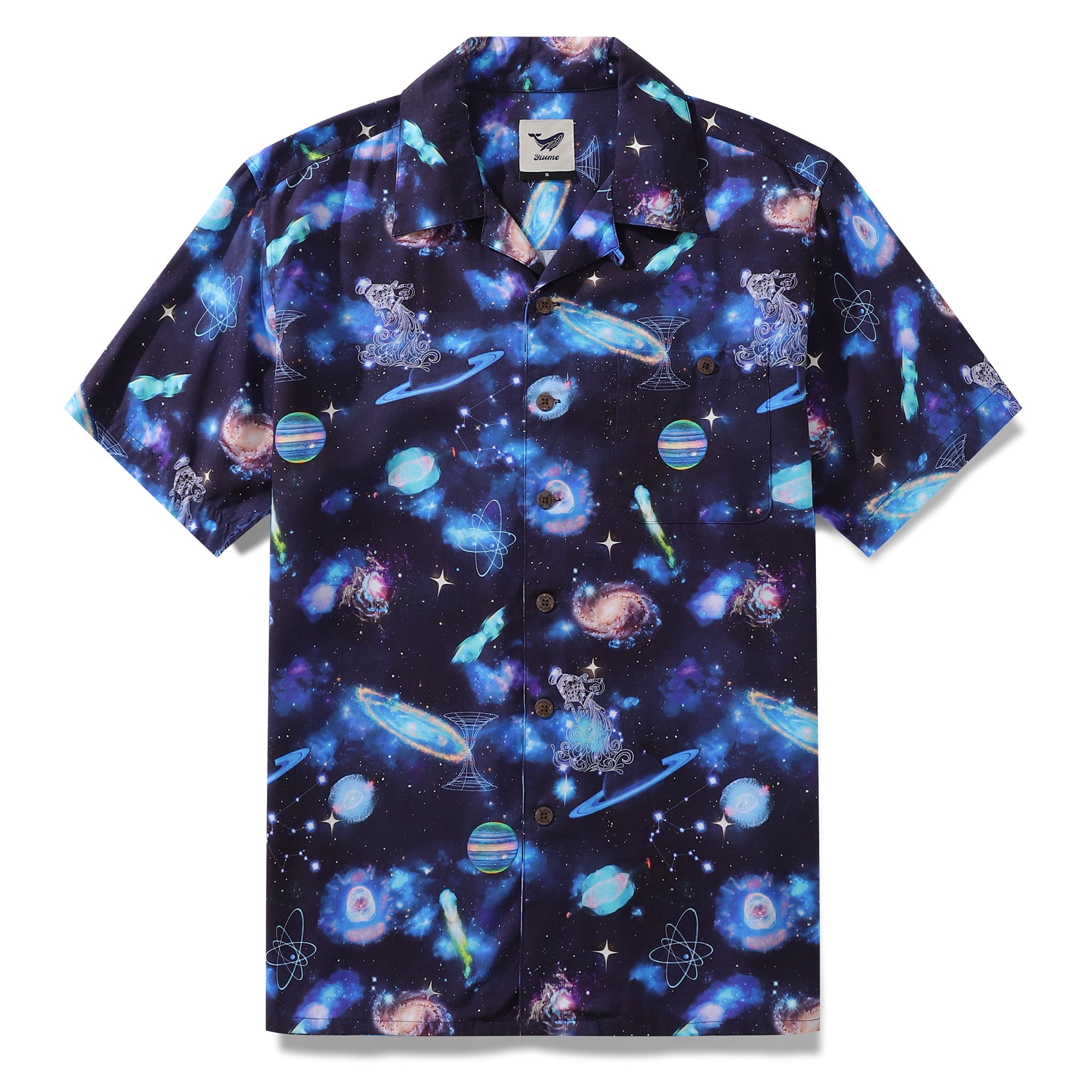 Hawaiian Shirt For Men Aquarius Shirt Camp Collar Tencel™