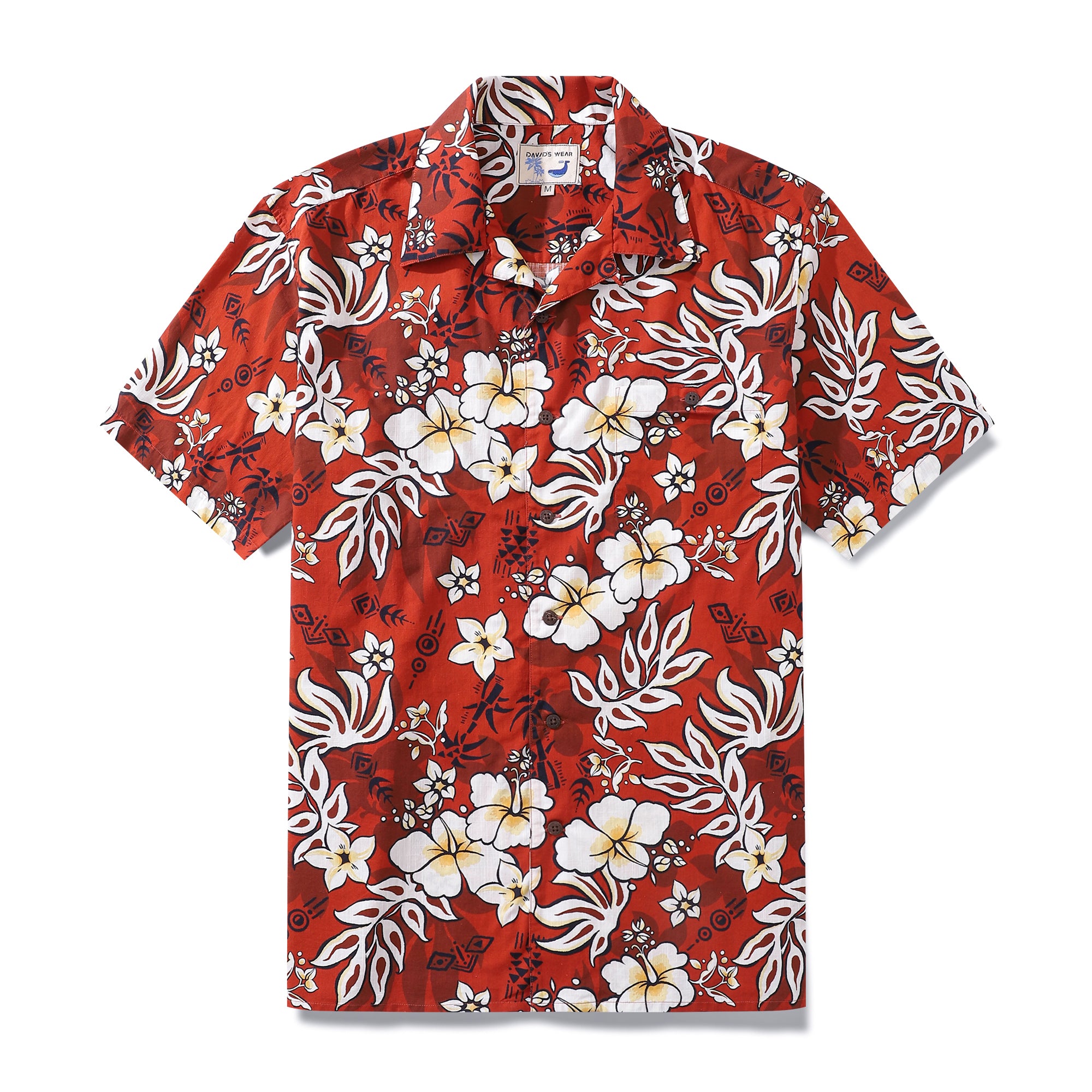 Hawaiian Shirt For Men Cotton 1940s Vintage Camp Shirt
