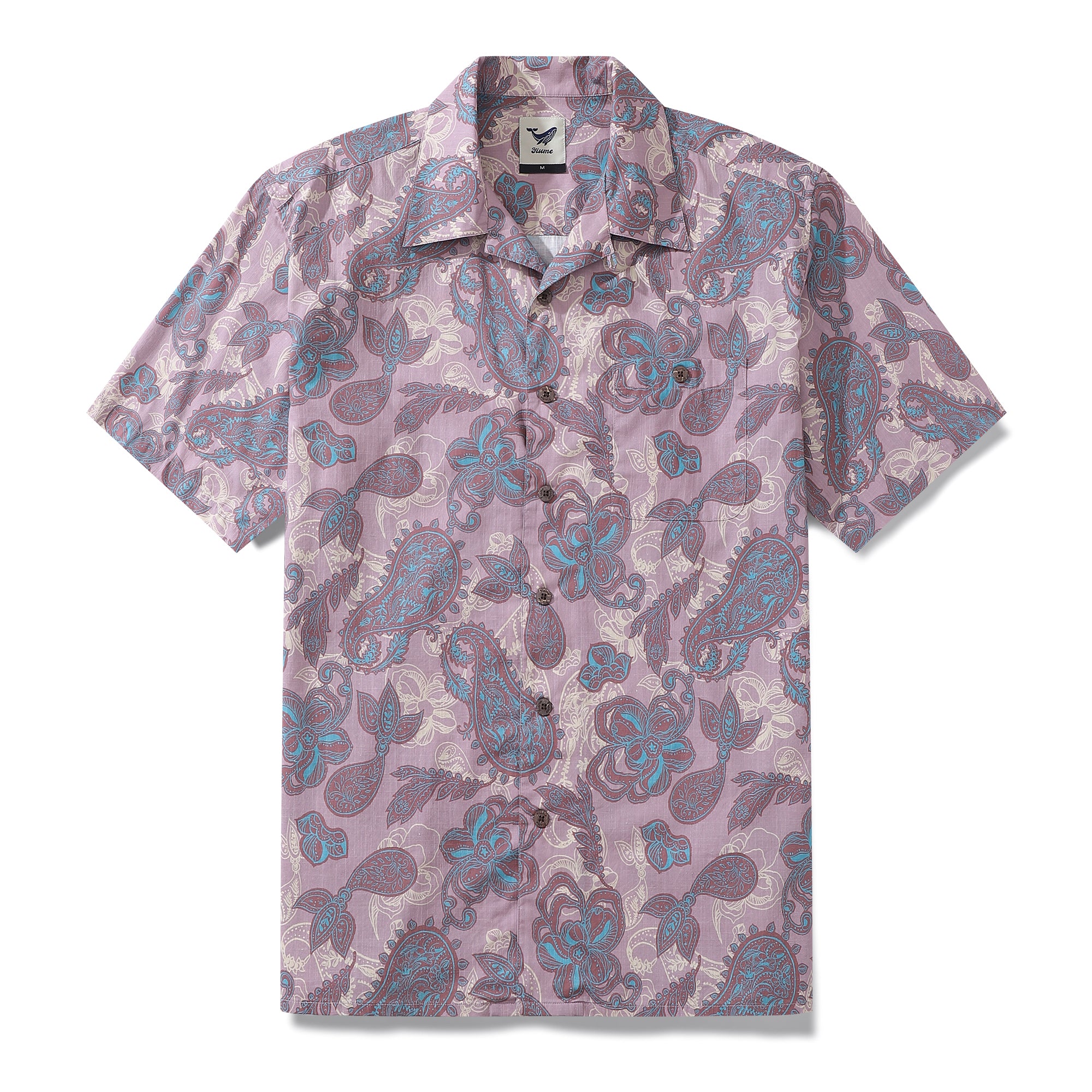 Hawaiian Shirt For Men Eastern Journey Shirt Camp Collar 100% Cotton