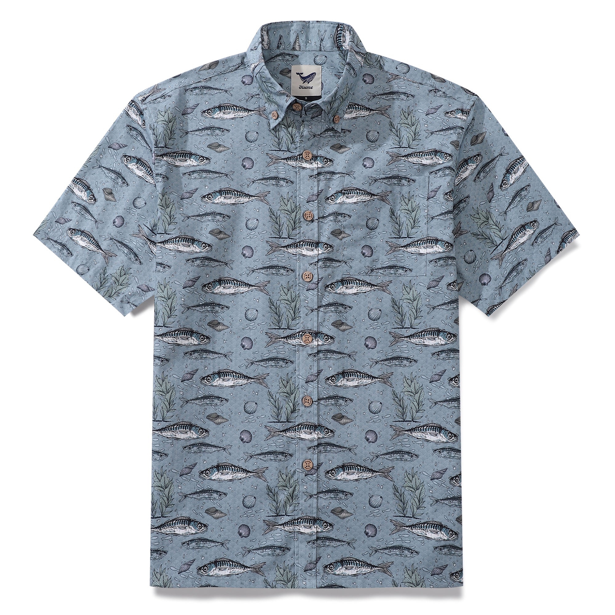 Men's Hawaiian Shirt Circle of Safety Cotton Button-down Short Sleeve Aloha Shirt