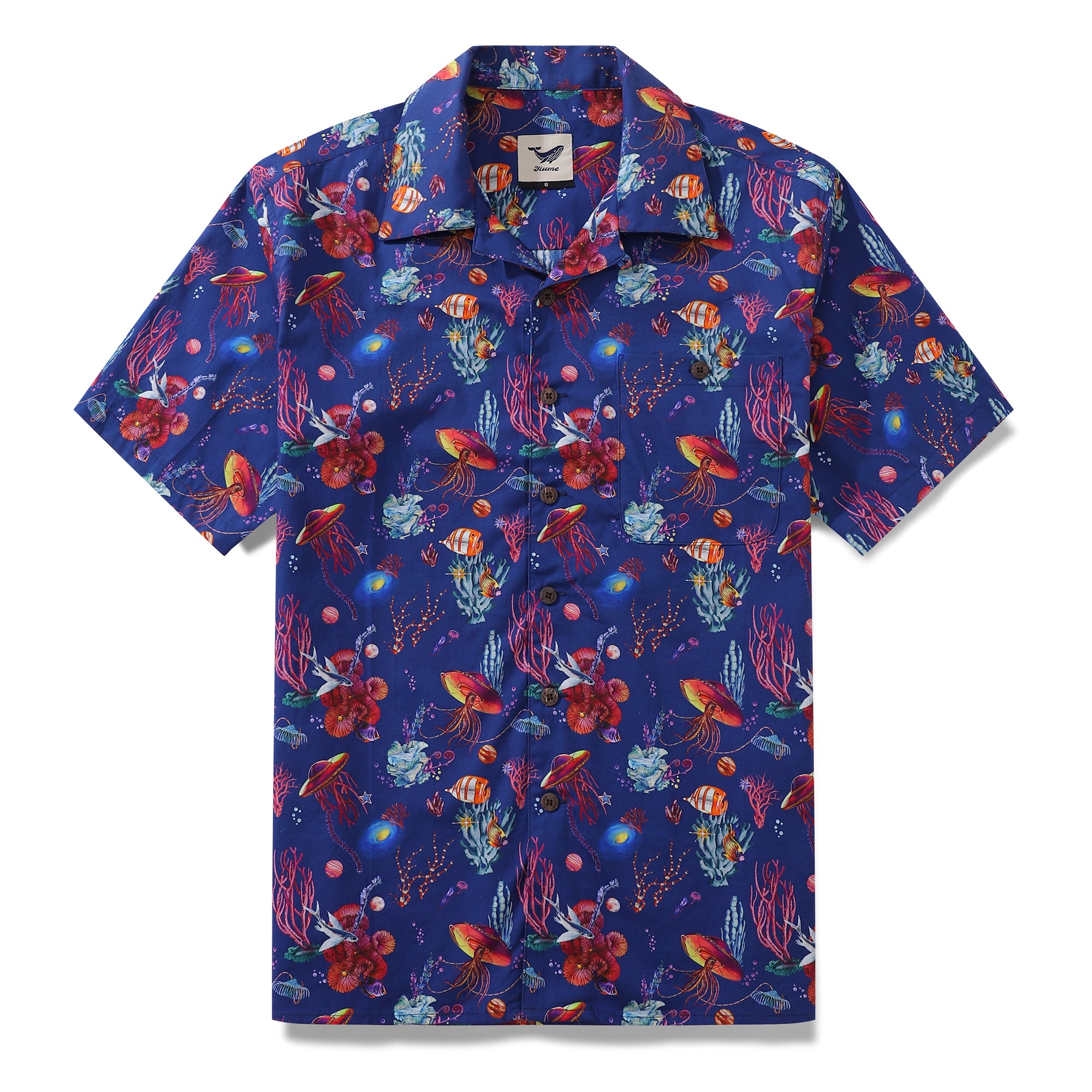 Hawaiian Shirt For Men SEA TREK Shirt Camp Collar 100% Cotton