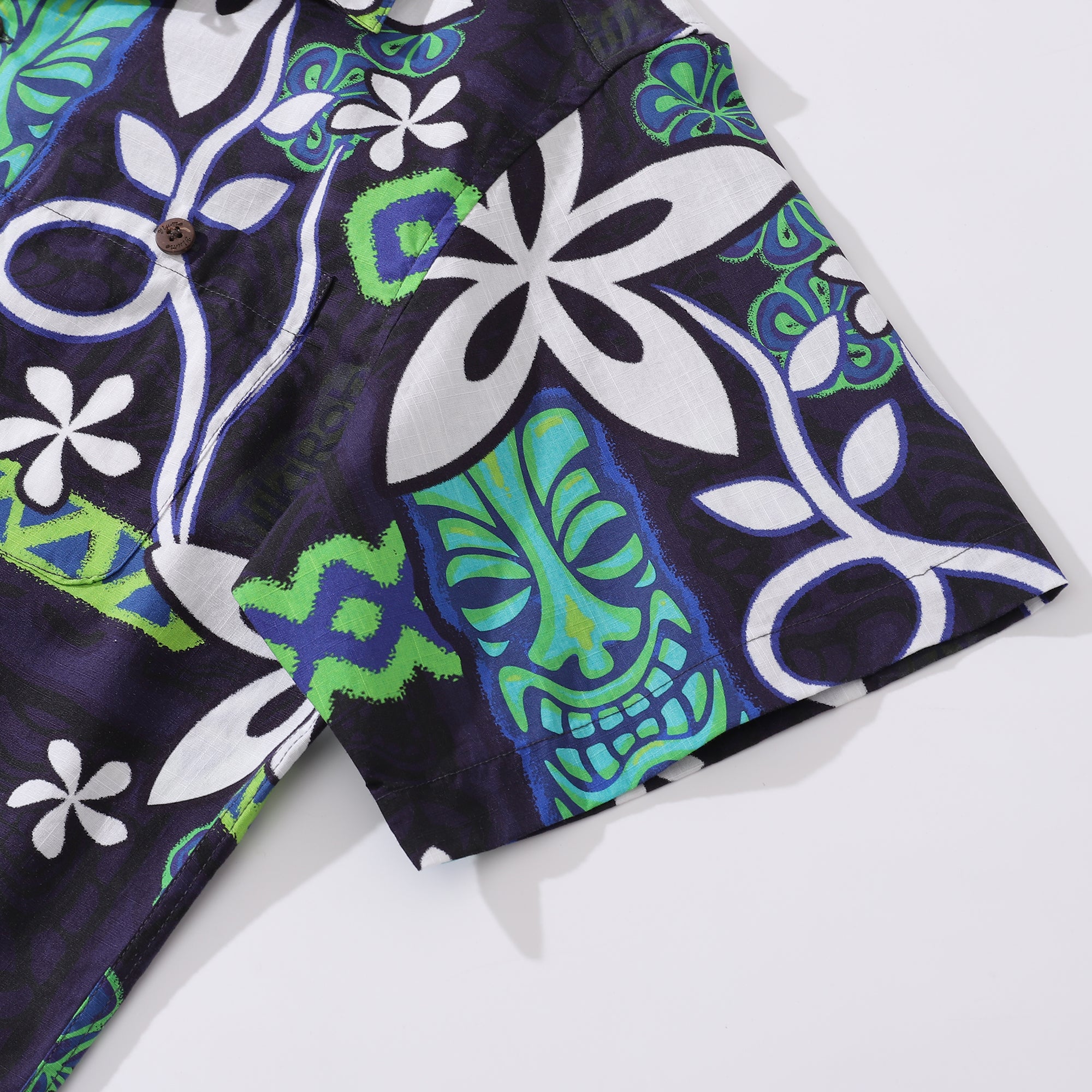 Hawaiian Shirt For Men Vintage TIKI Capitola Breeze Shirt Camp Collar 100% Cotton