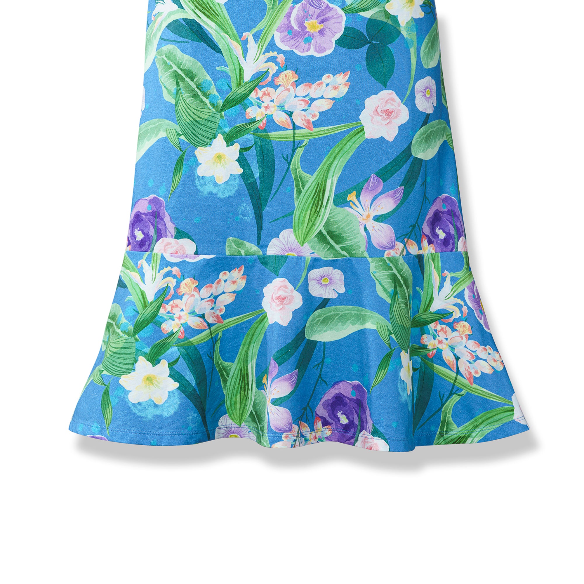 Hawaiian Dress For Women Tropical Vacation Tropical Flowers Flounce Dress Tropical Flowers Flounce Dress.