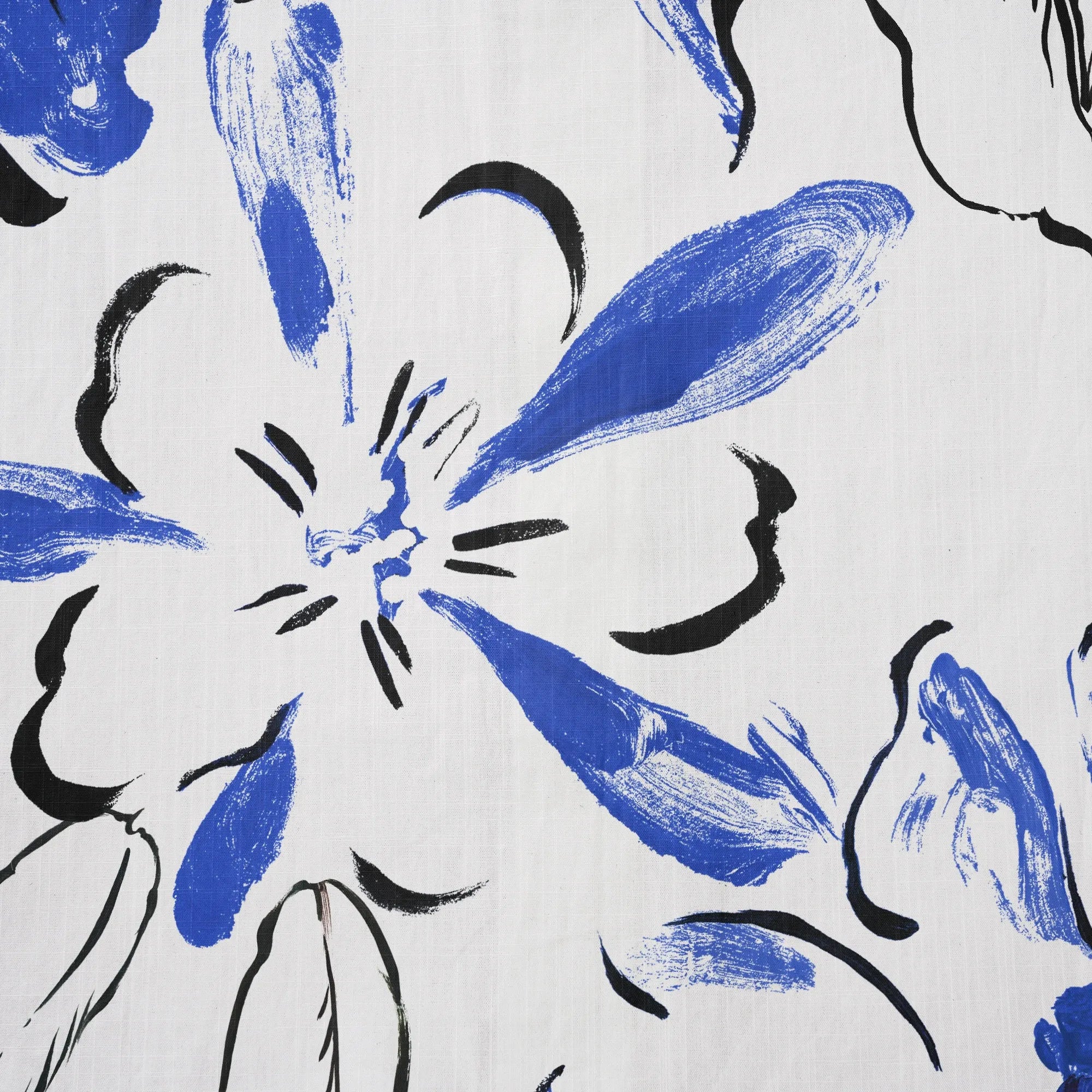 Blue Floral Hawaiian Shirt Button-Up for Men