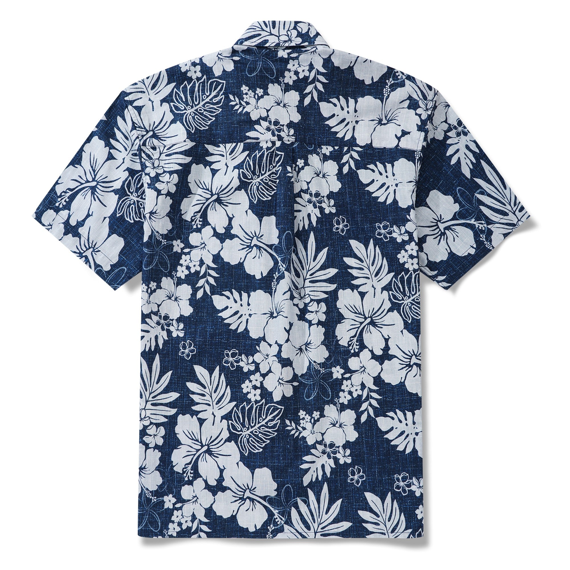 Men's Blue Tropical Hawaiian Shirt Button-down Aloha Shirt No Iron Shirt