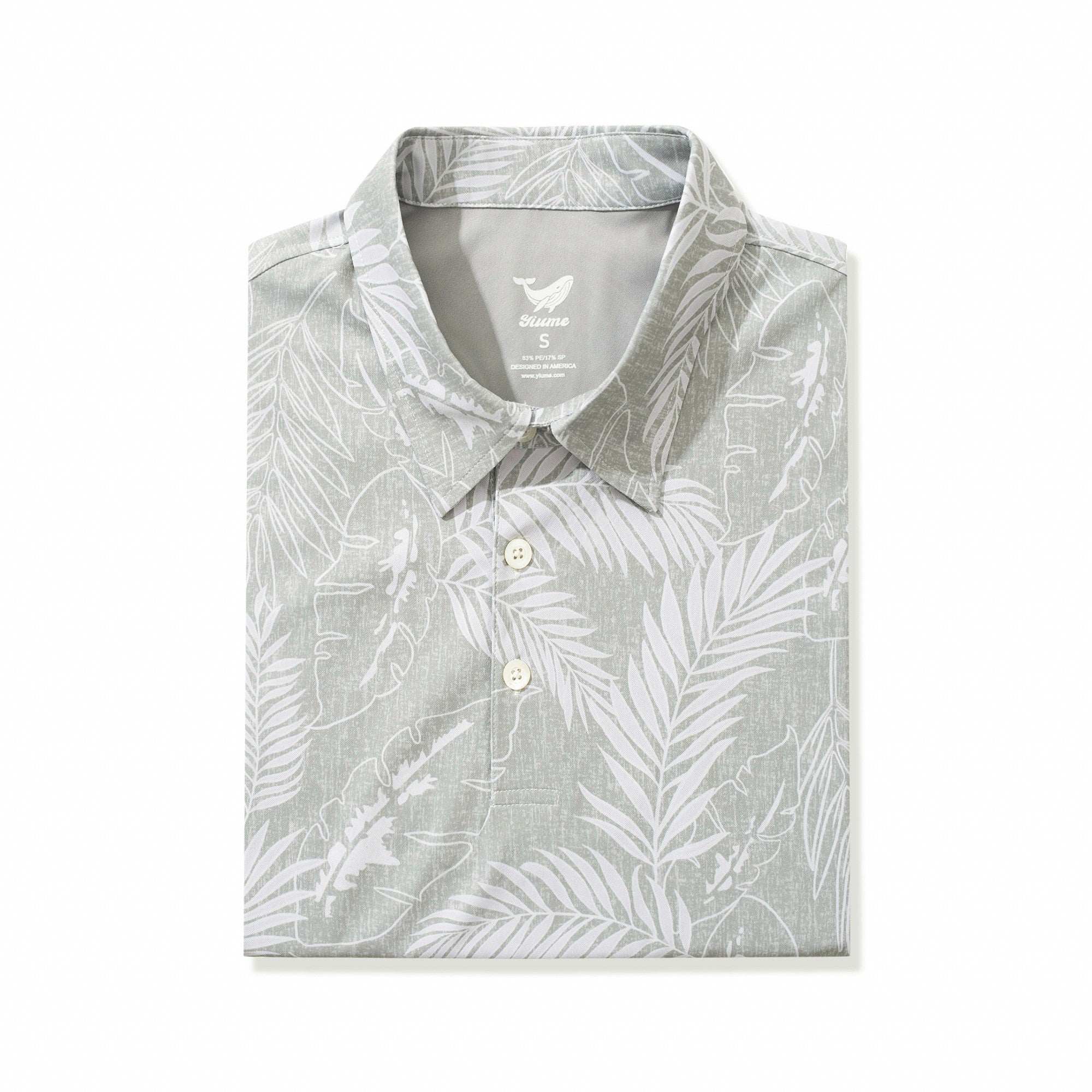 Polo Hawaiian Polo à manches courtes courtes 83% Polyester 17% Spandex jaune Aloha Aloha Escape