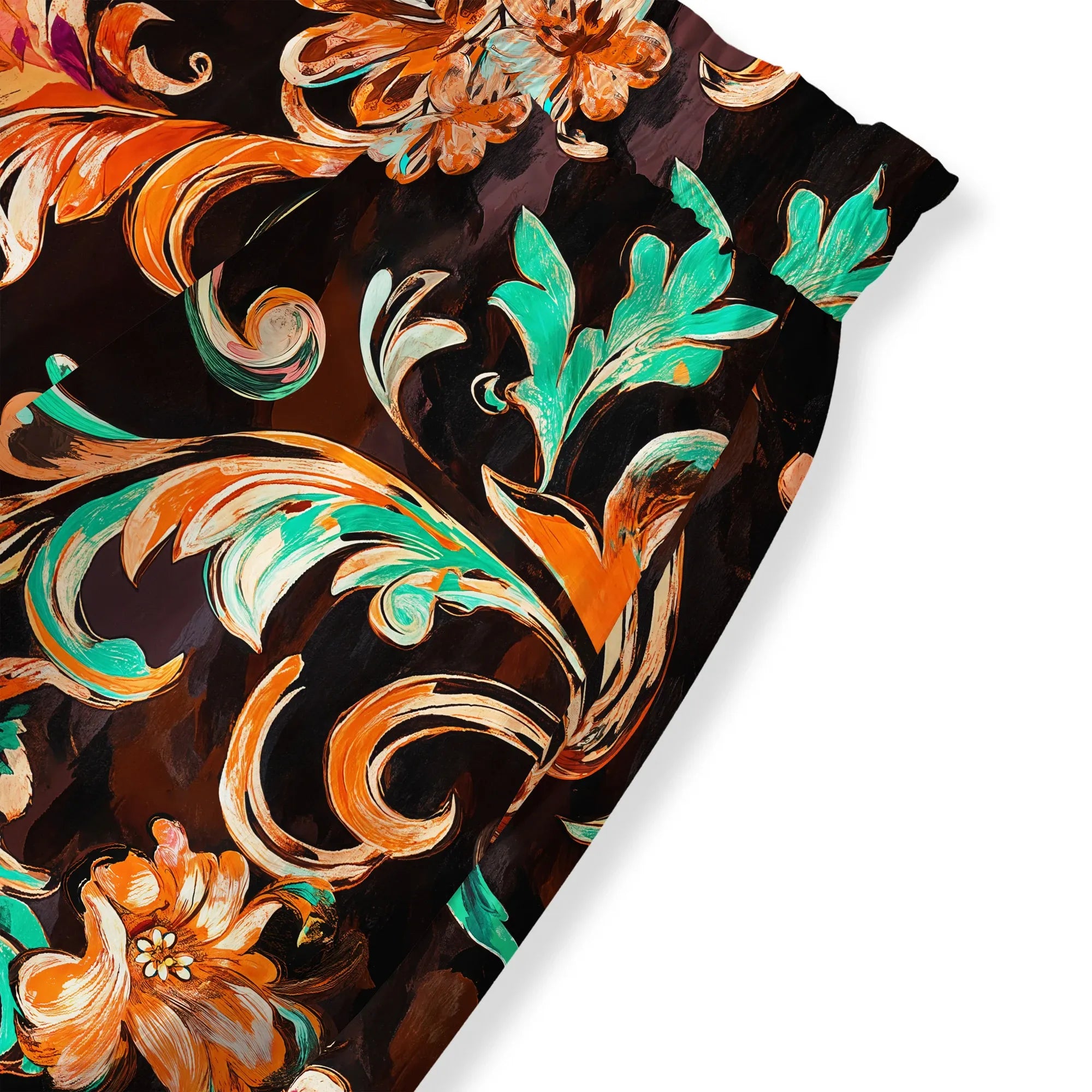 Elastic waist drawstring palazzo pants, women's tropical style