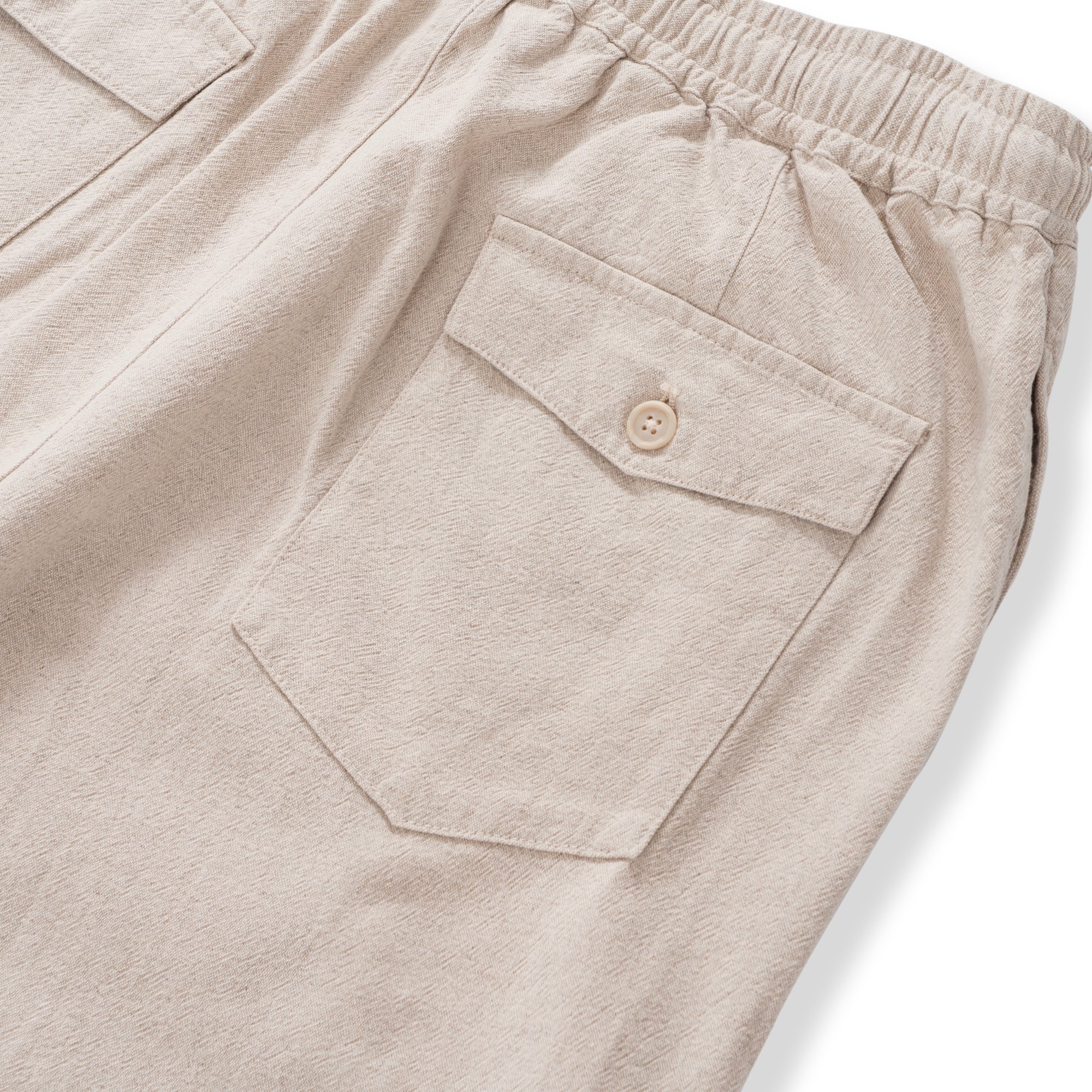 Mens Linen Shorts Mid-Rise Straight Bermuda 8-10 Inch 5-Pocket Shorts - FLAXEN Version 3.0 5-pocket - Flaxen Version 3.0