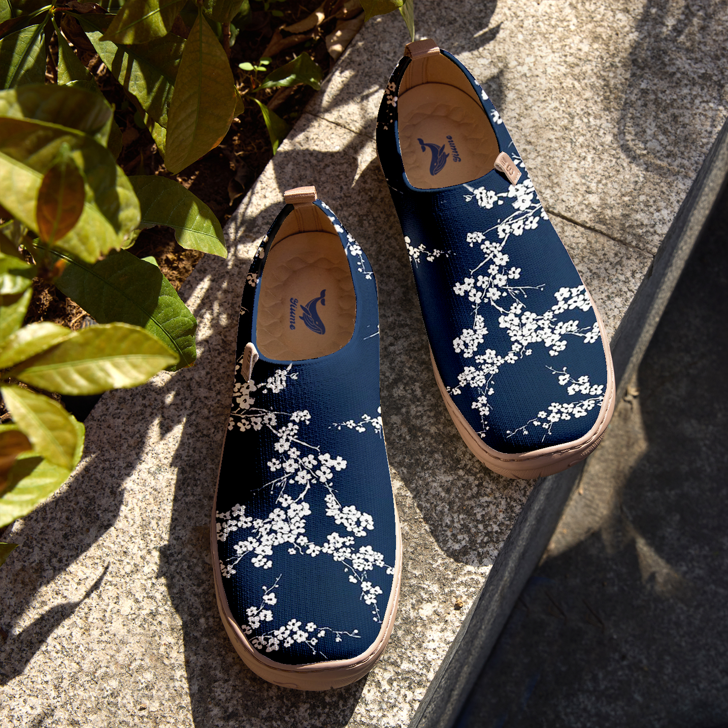 Blue And White Vintage Floral Women Shoes