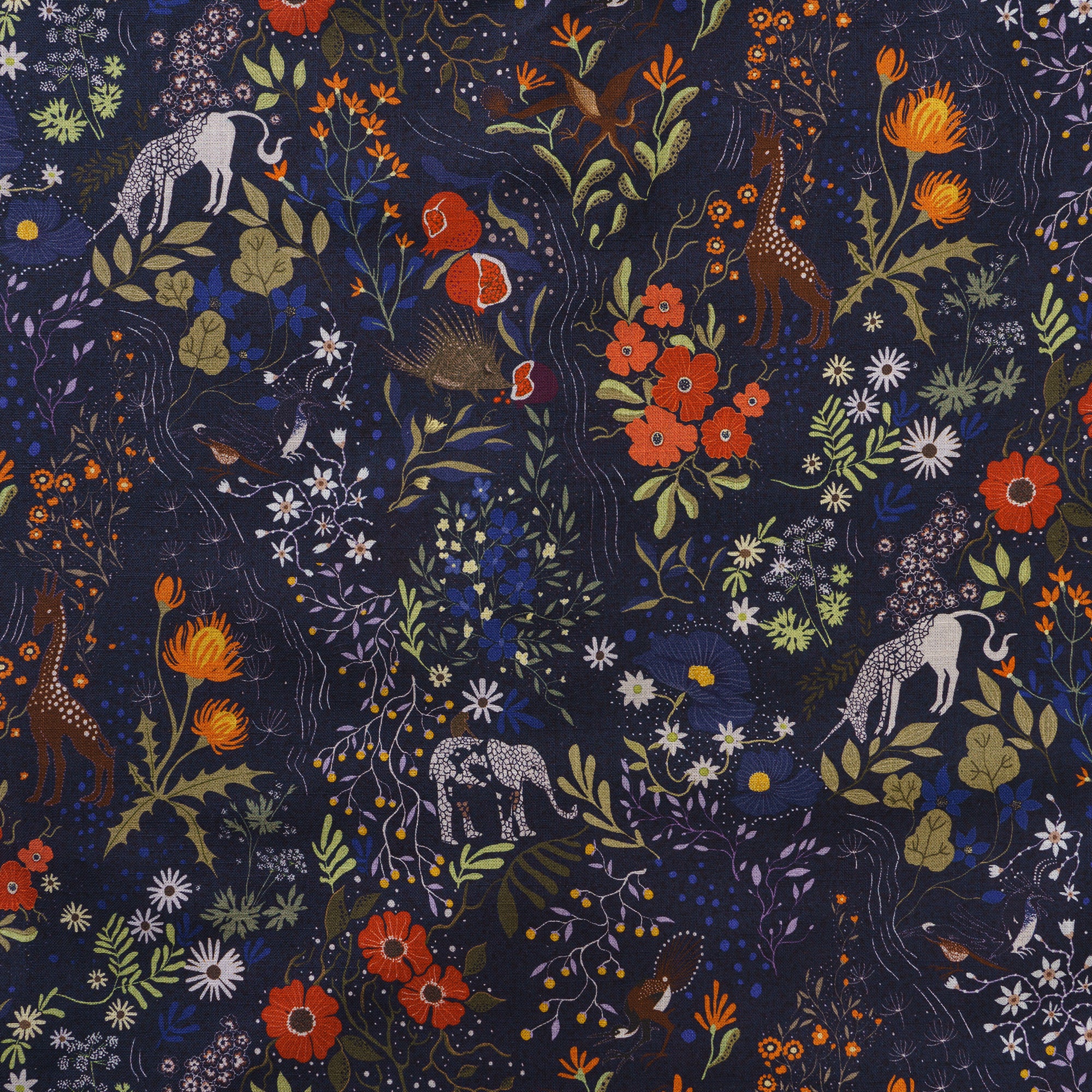 Chemise à manches longues pour homme Heavenly Garden 100 % coton Aloha hawaïenne