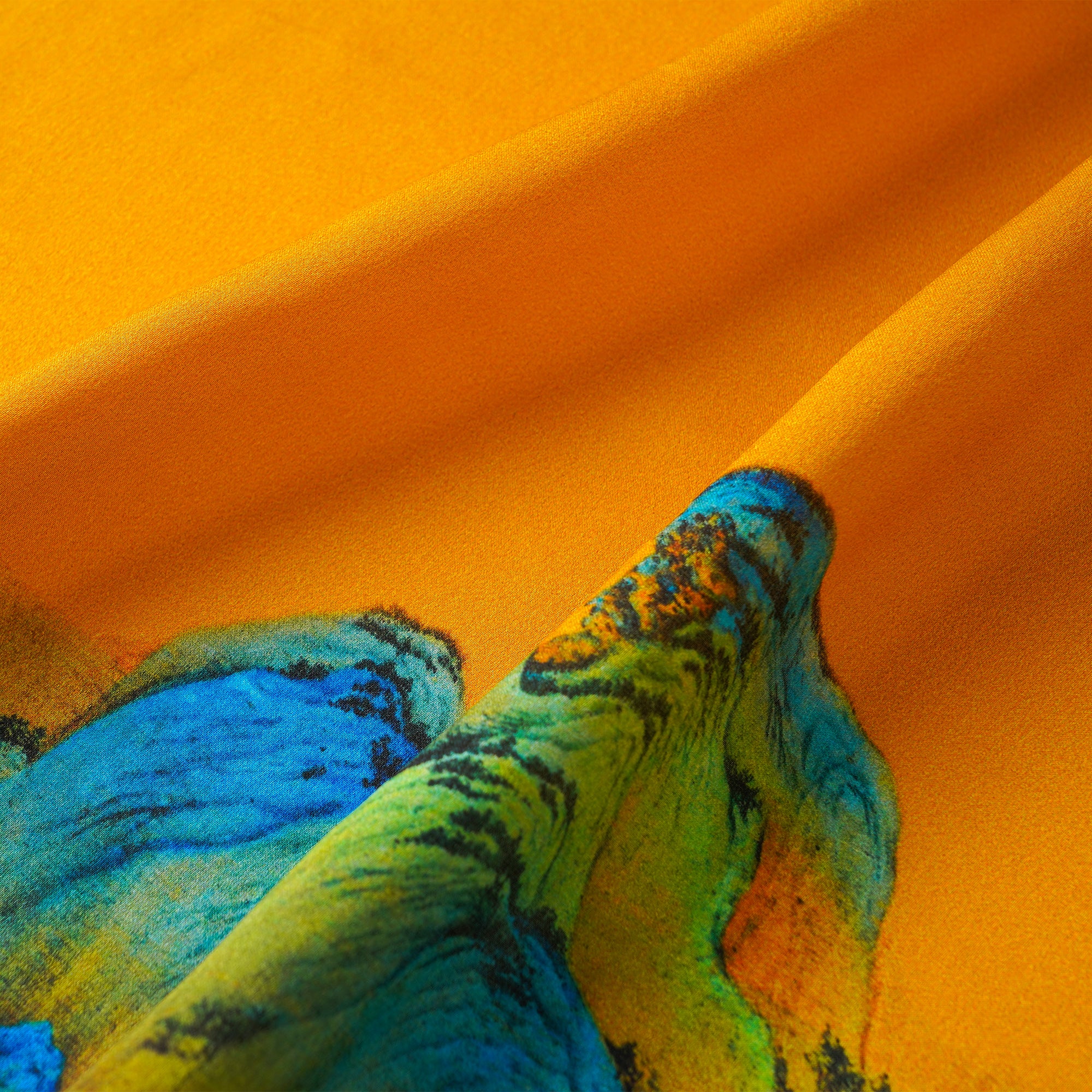 Floral Square Scarf 100% Mulberry Silk Roaming the Nature Roaming The Nature 100% Silk 53*53cm