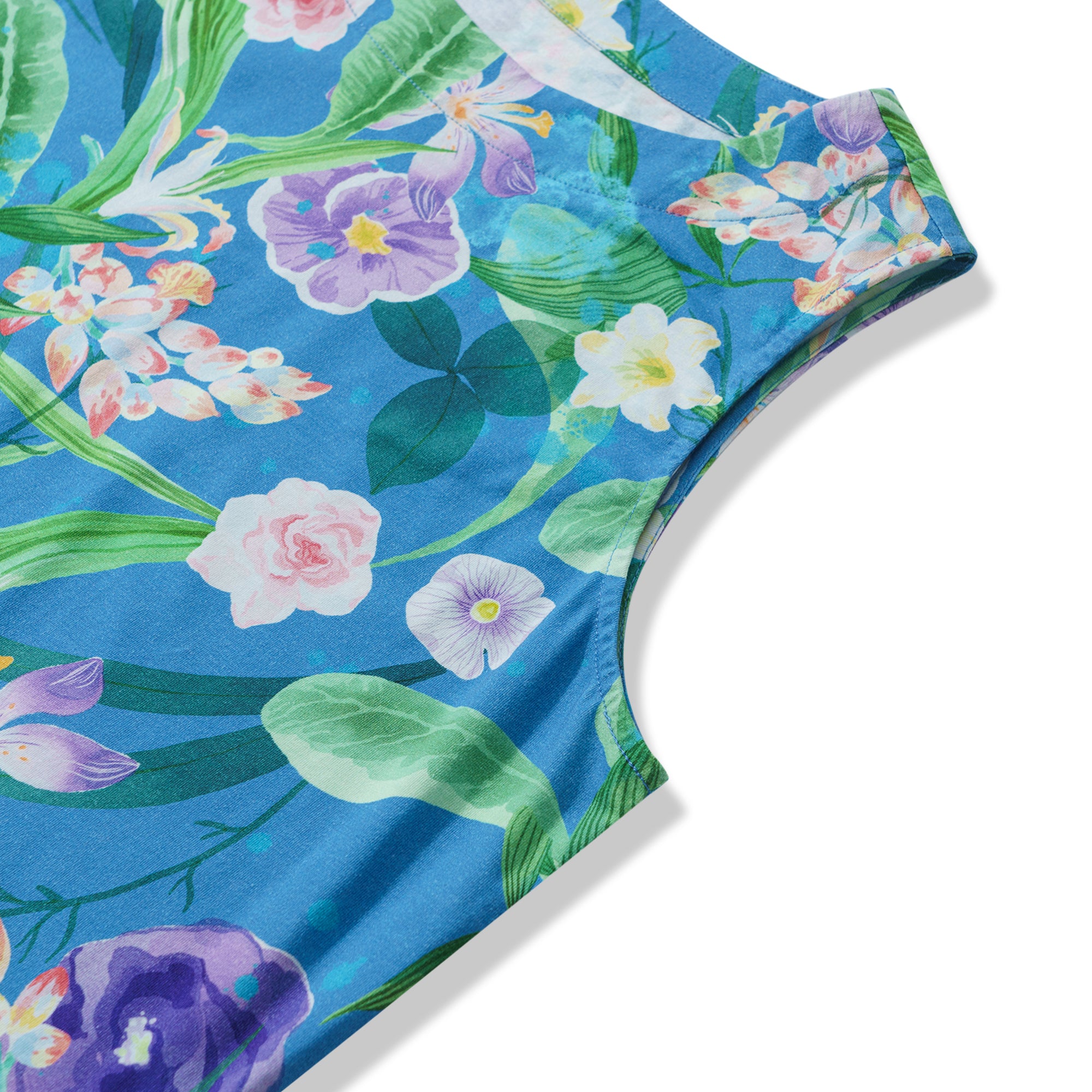 Hawaiian Dress For Women Tropical Vacation Tropical Flowers Flounce Dress Tropical Flowers Flounce Dress.