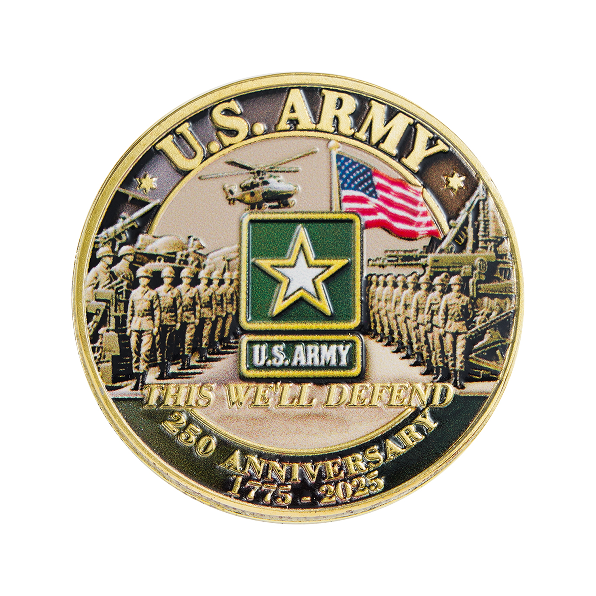 Collector's edition US Military 250th Anniversary coin