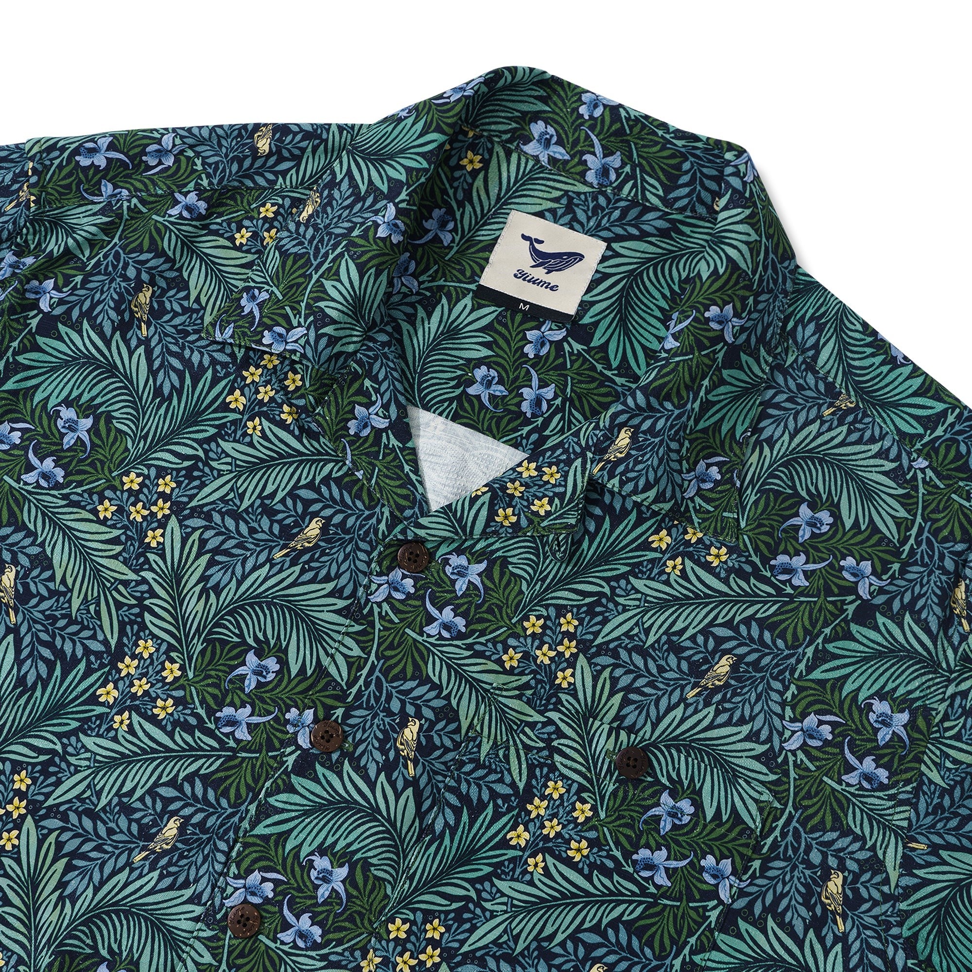 Hawaiian Shirt für Männer Foreat Mist Shirt Camp Collar - Seide