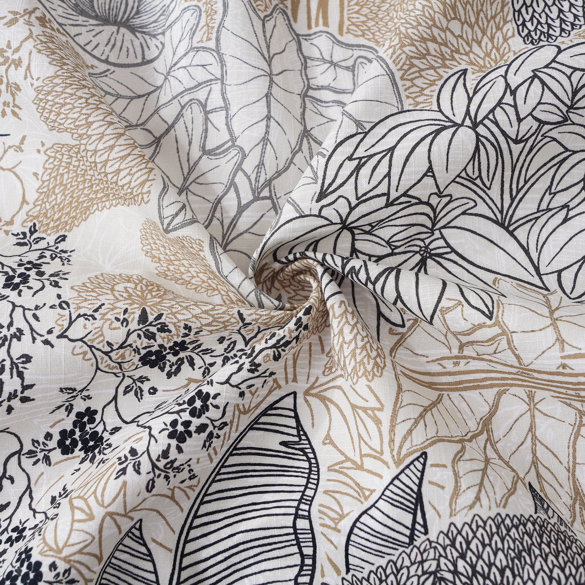 Chemise à manches courtes en coton 100% pour homme, marron Aloha hawaïenne