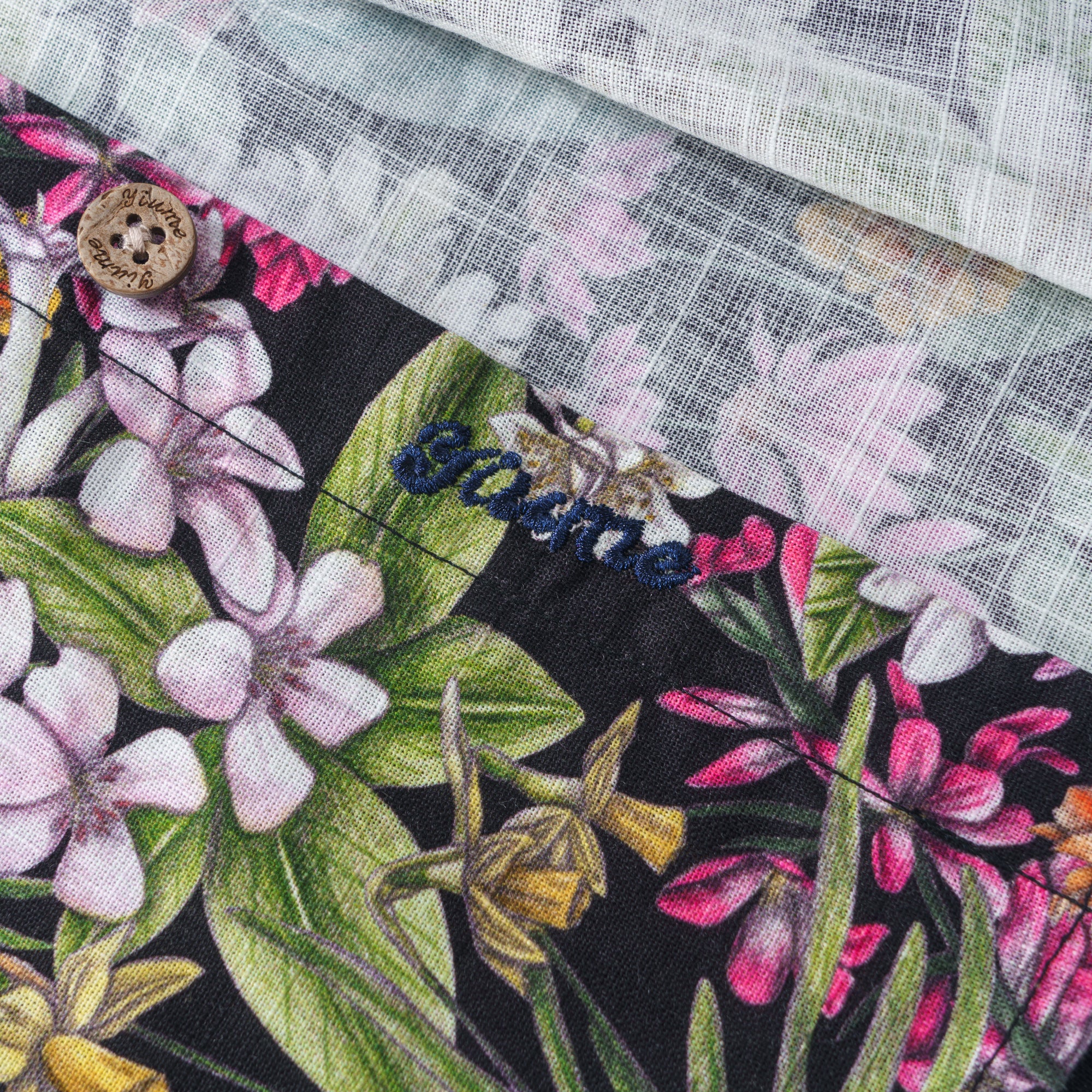 La Signification des Fleurs Par Cecilia Battaini Chemise à Manches Longues pour Homme 100% Coton Boutonnée Aloha Hawaïenne