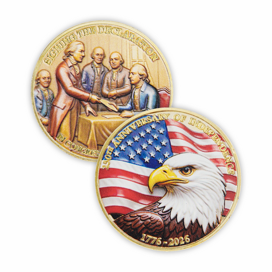 America 250th Anniversary Commemorative Coin with Display Box