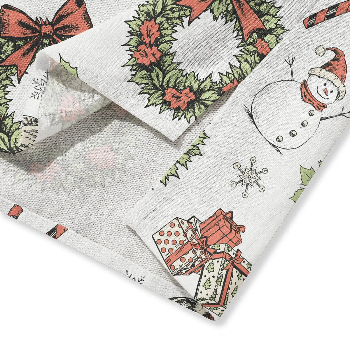 Yiume Christmas Women's Blouse, White, 100% Cotton